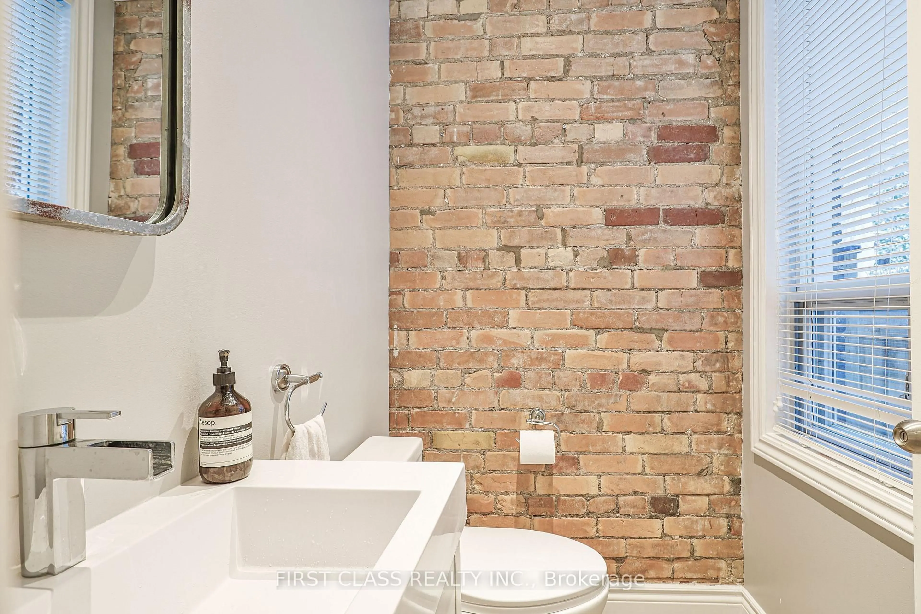 Contemporary bathroom, ceramic/tile floor for 14 Herbert Ave, Toronto Ontario M4L 3P9