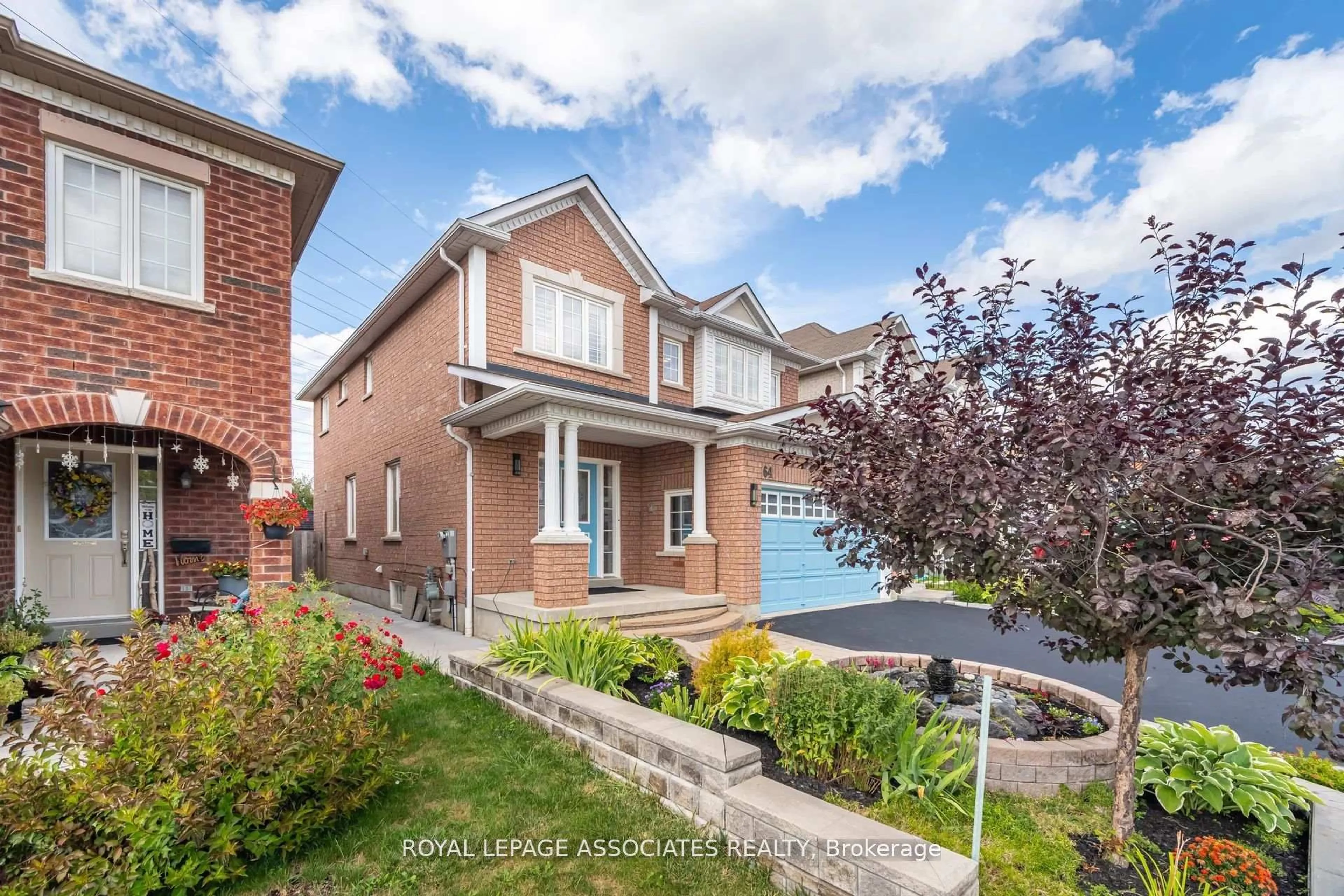 Home with brick exterior material, street for 64 Atherton Ave, Ajax Ontario L1T 0L3