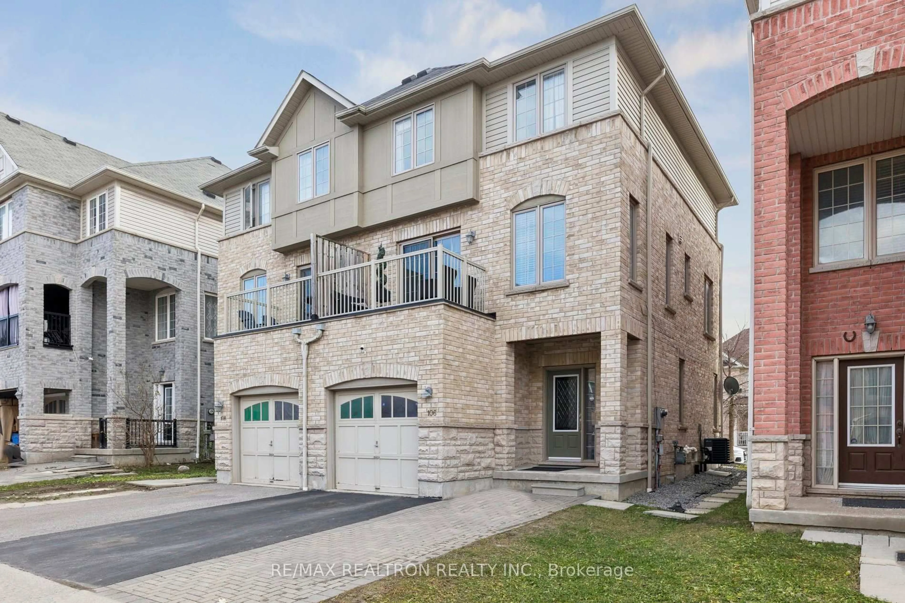 Home with brick exterior material, street for 106 Barnham St, Ajax Ontario L1Z 0K7