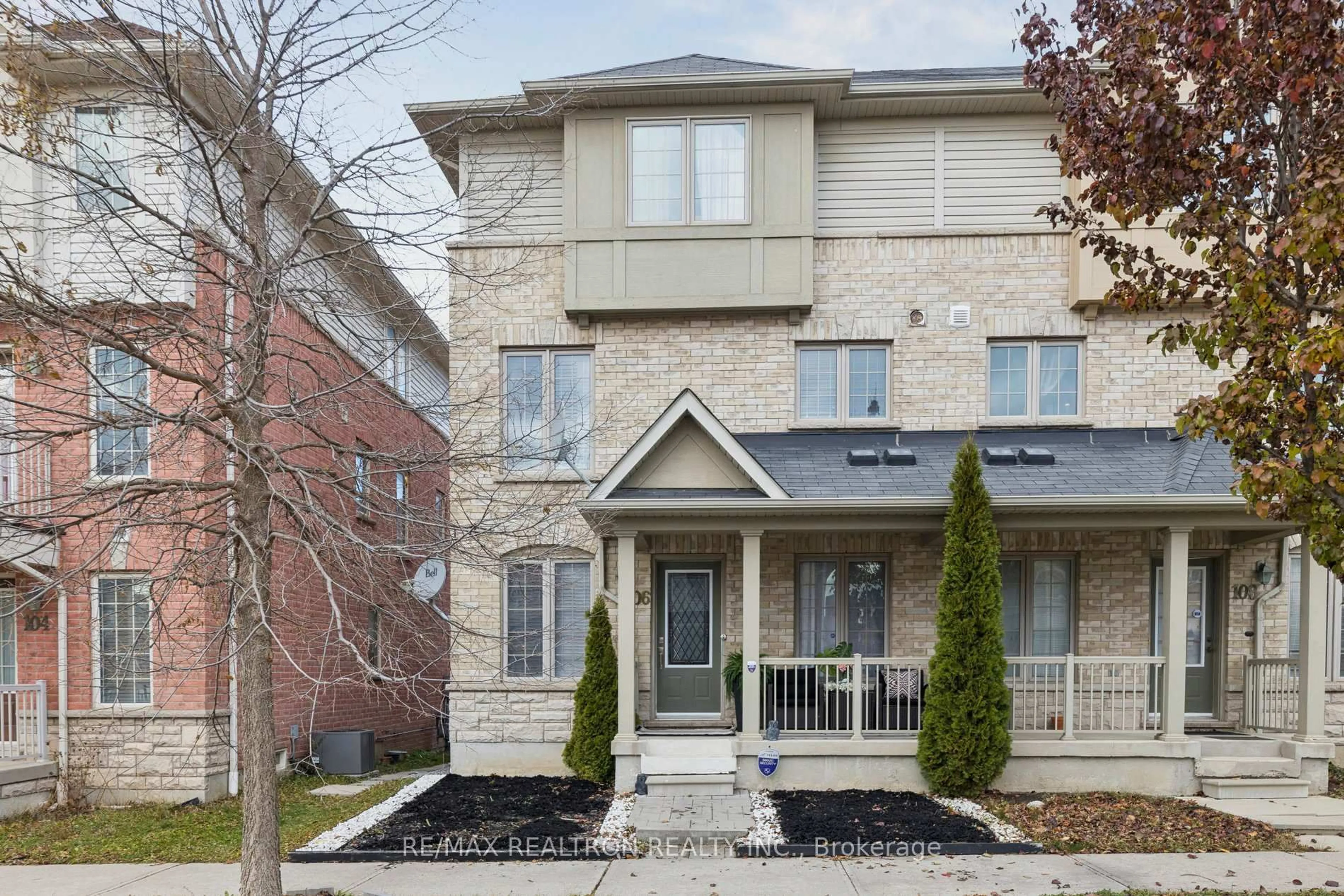 Home with brick exterior material, street for 106 Barnham St, Ajax Ontario L1Z 0K7