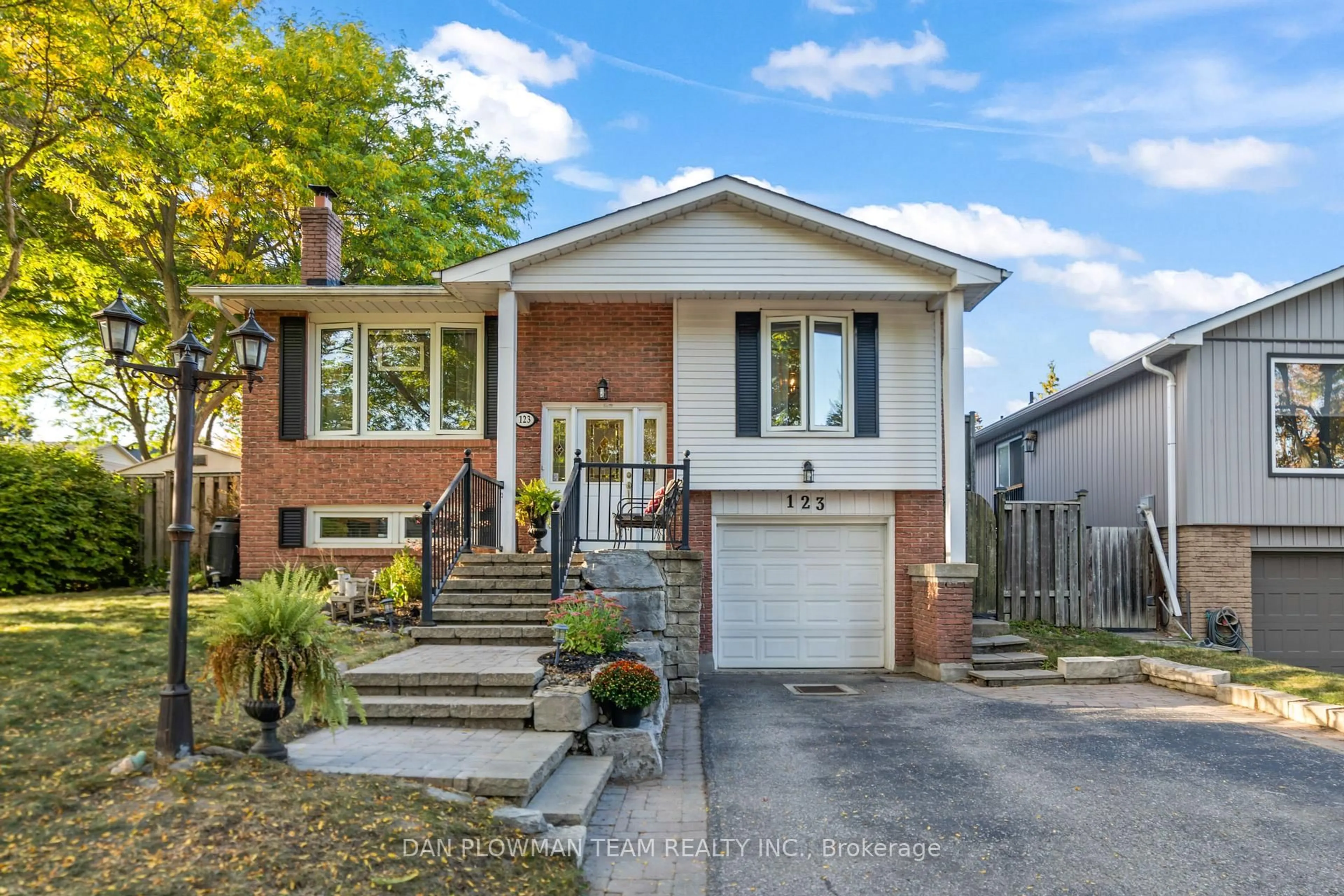 Home with brick exterior material, street for 123 Guthrie Cres, Whitby Ontario L1P 1A6
