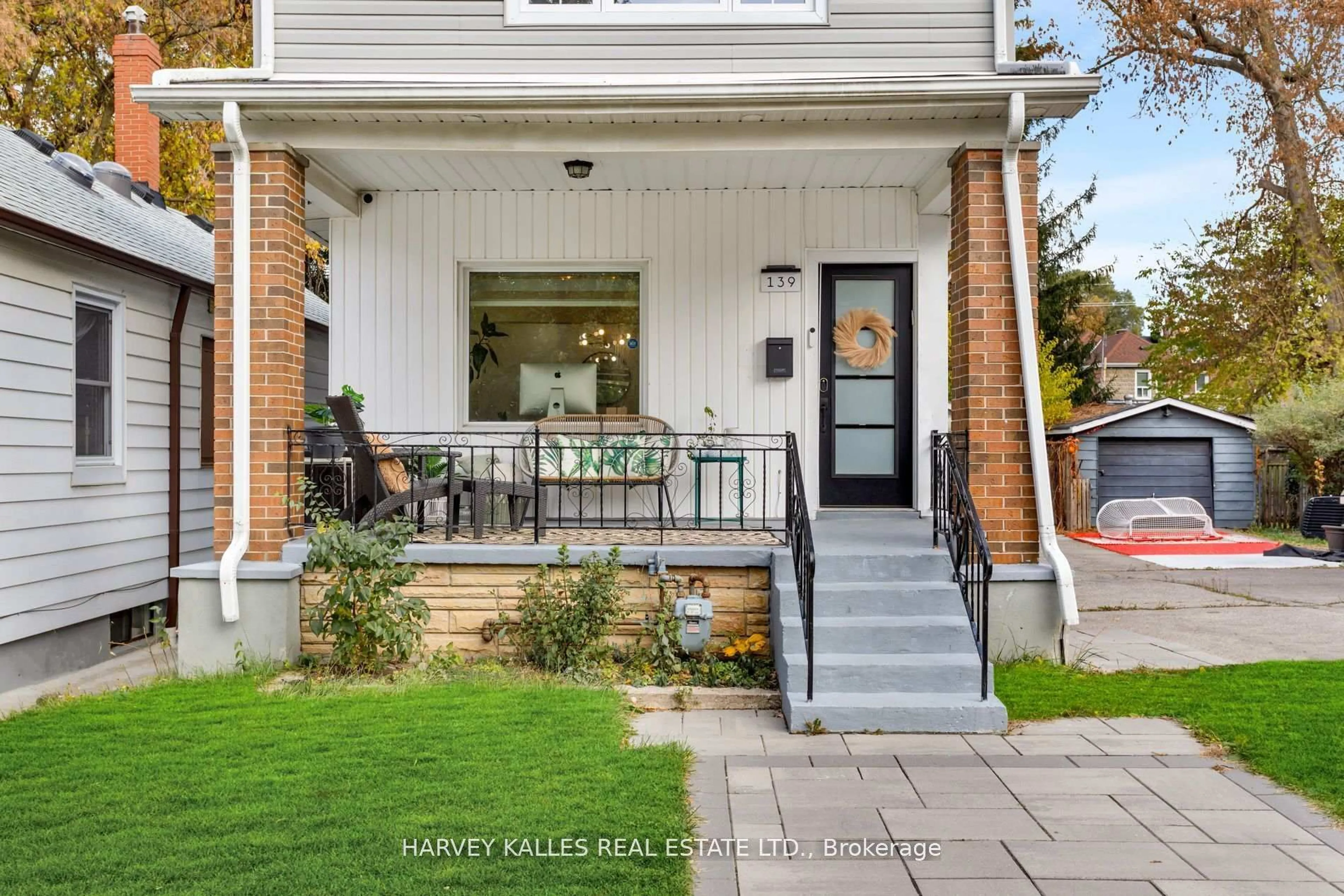 Home with brick exterior material, street for 139 King Edward Ave, Toronto Ontario M4C 5J7