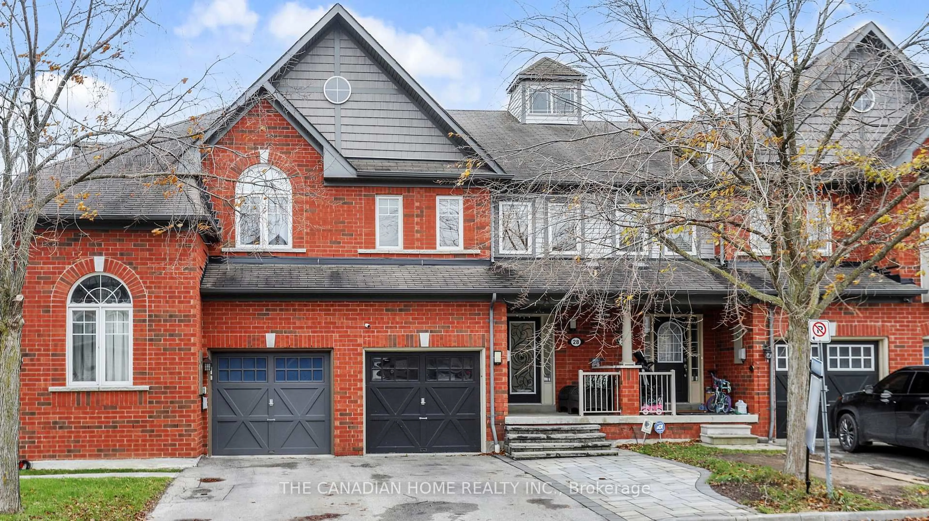 Home with brick exterior material, street for 28 Whitefoot Cres, Ajax Ontario L1Z 2E1