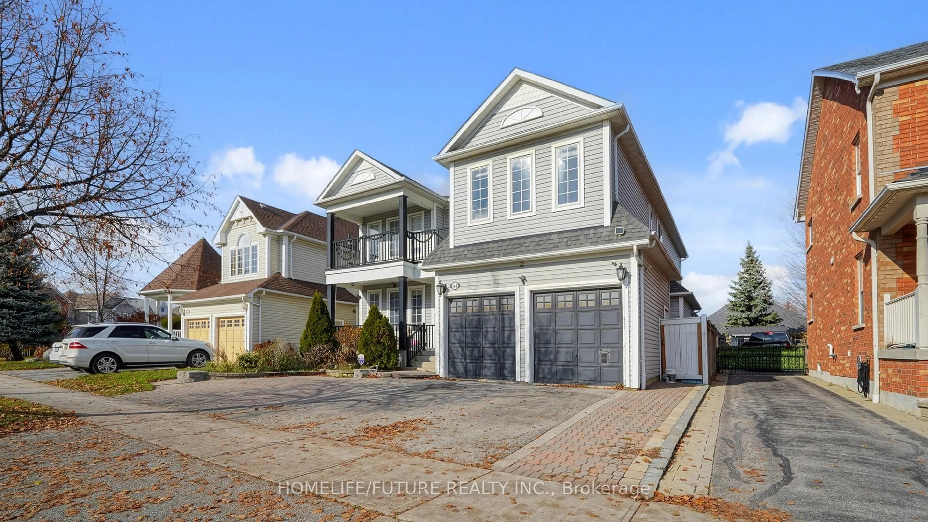 Home with vinyl exterior material, street for 94 Carnwith Dr, Whitby Ontario L1M 2K8