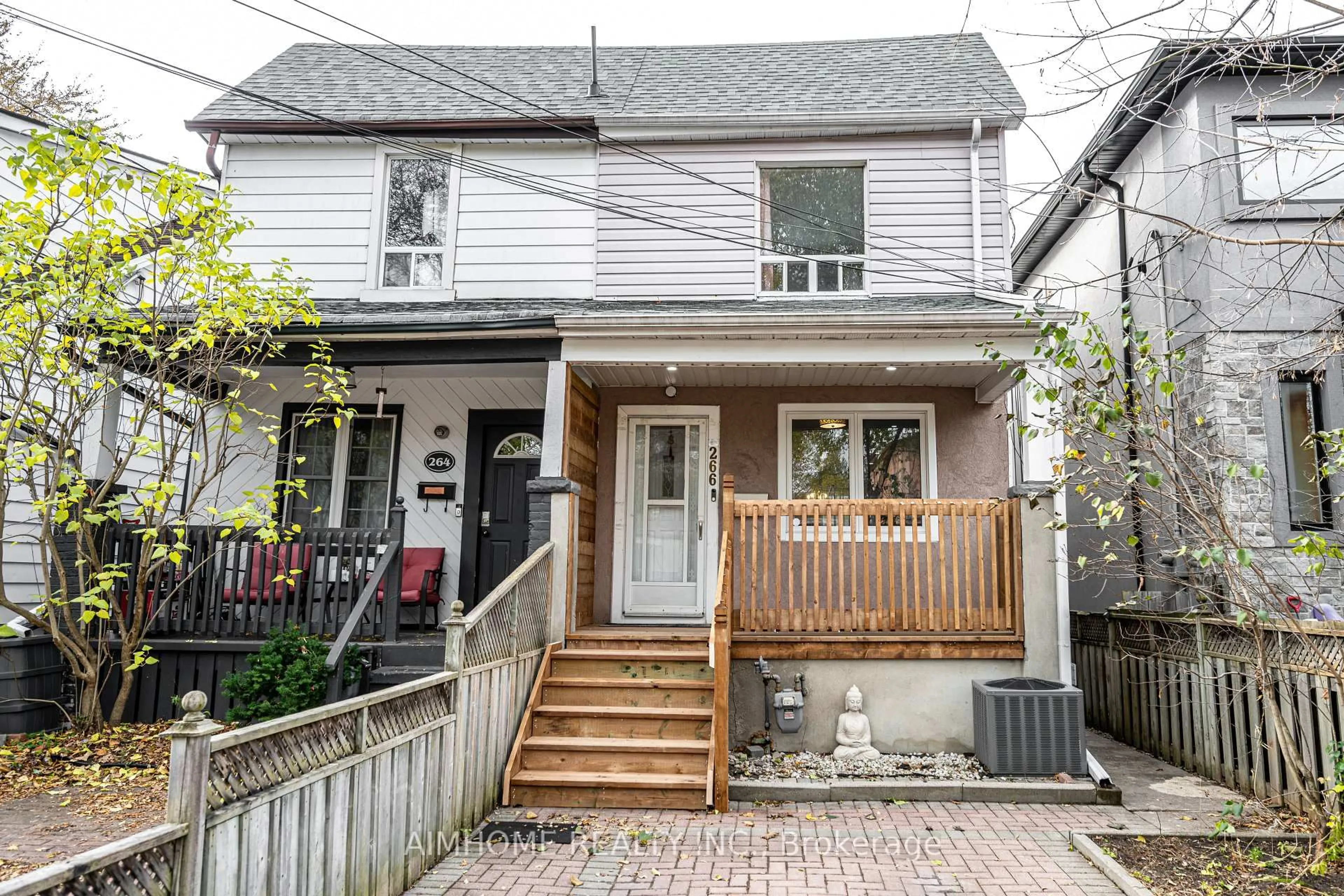 Home with brick exterior material, street for 266 Coleridge Ave, Toronto Ontario M4C 4J1