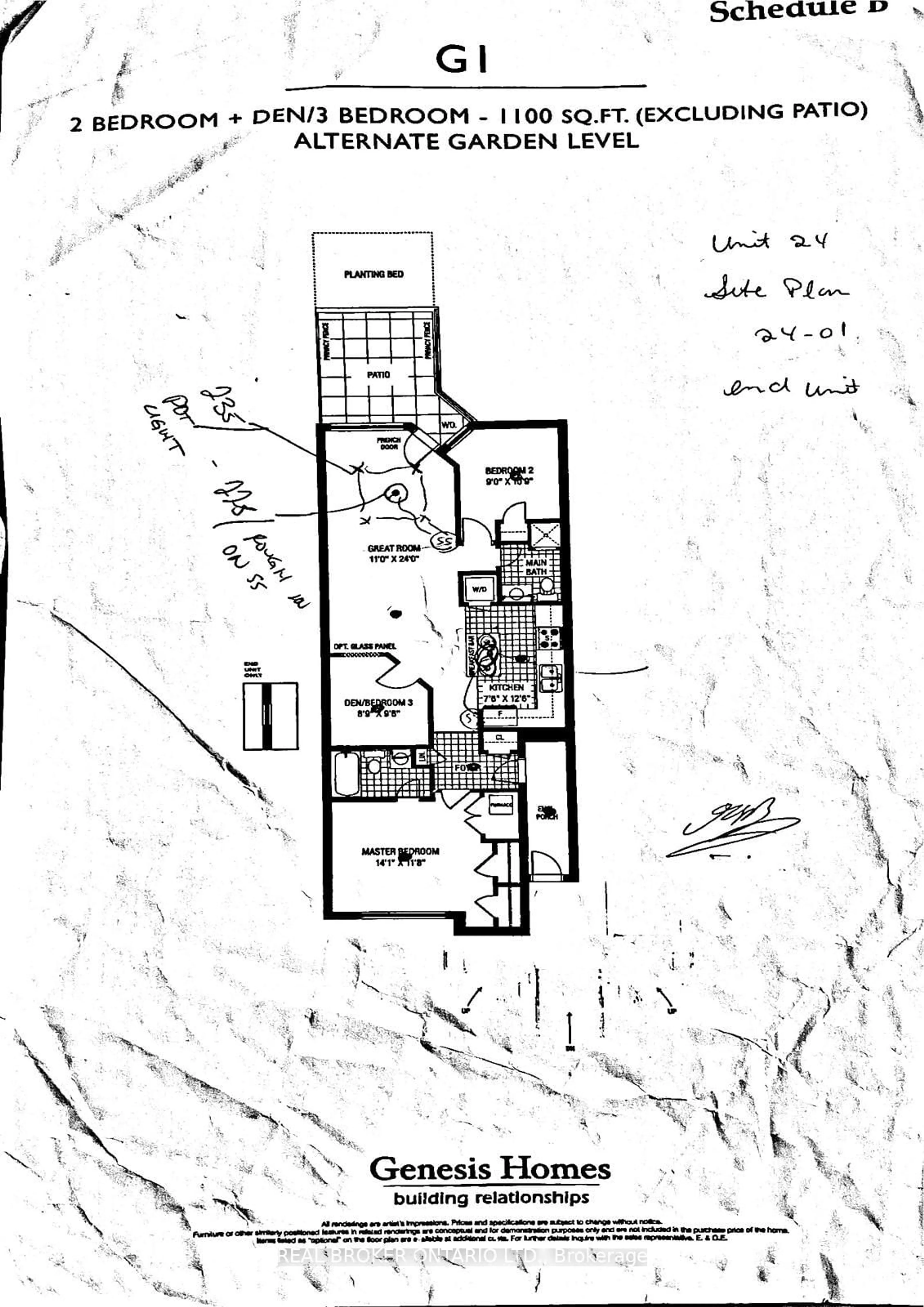 Floor plan for 13 EATON PARK Lane #29, Toronto Ontario M1W 0A5