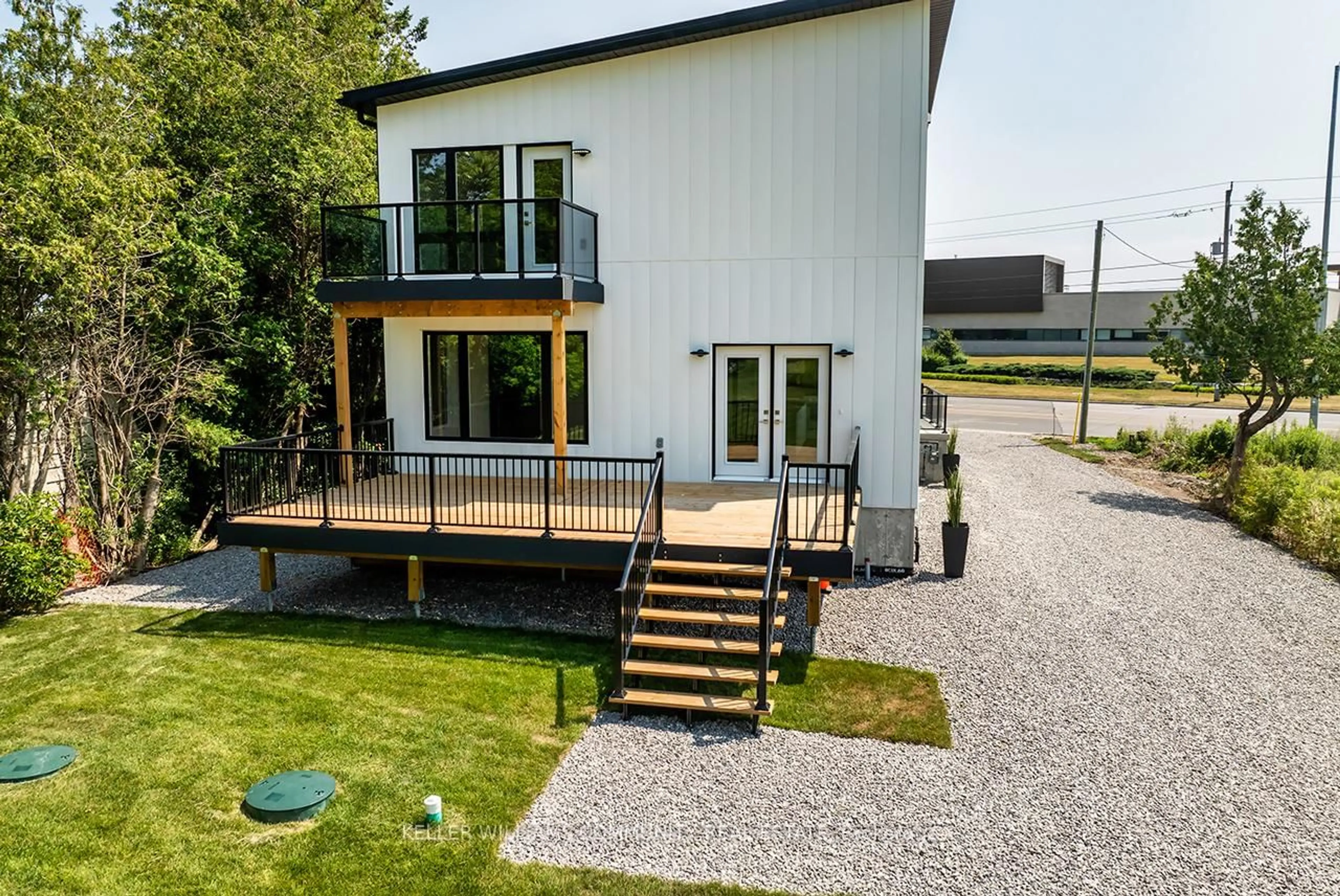 A pic from outside/outdoor area/front of a property/back of a property/a pic from drone, building for 2246 Highway 2, Clarington Ontario L1C 3K7