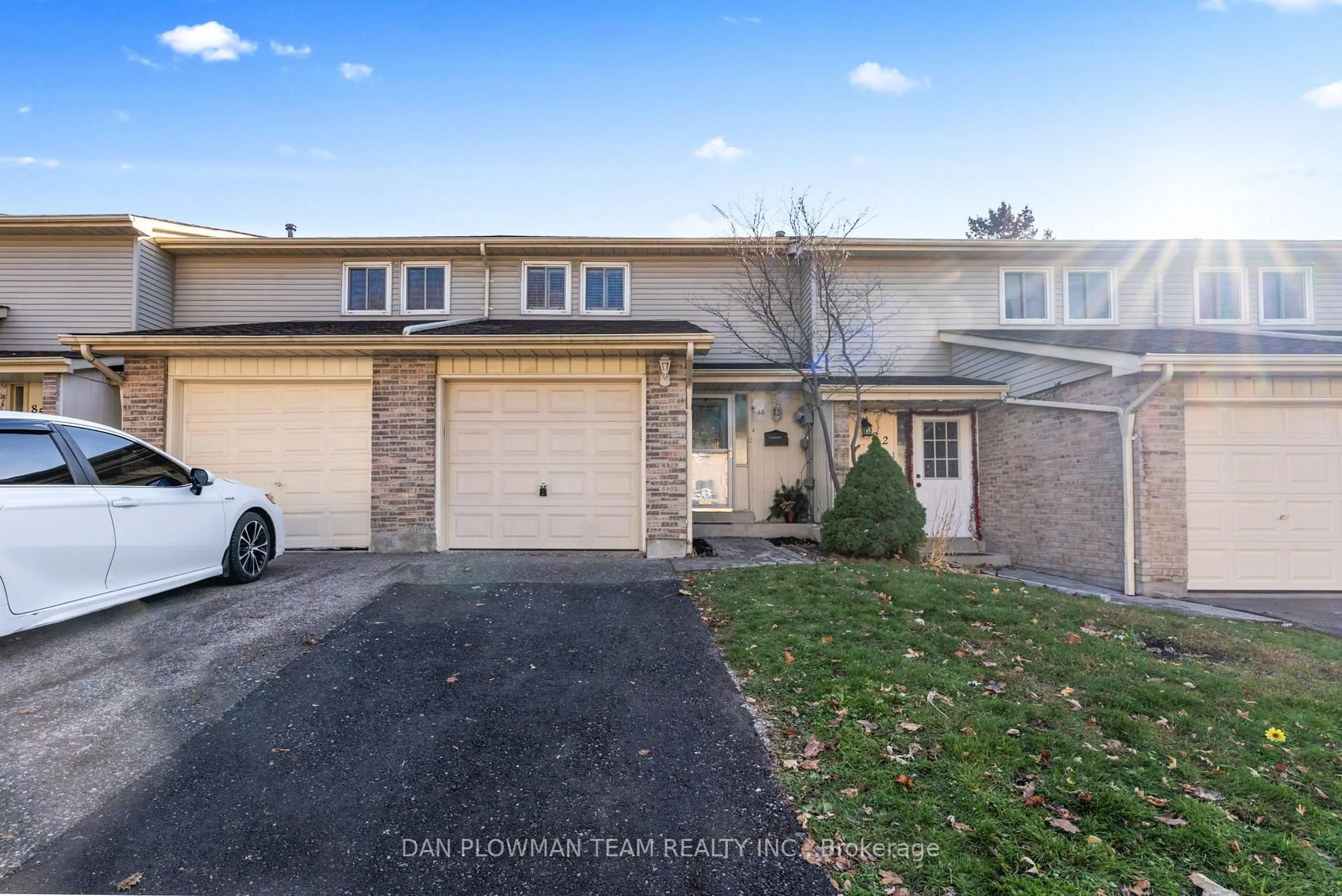 A pic from outside/outdoor area/front of a property/back of a property/a pic from drone, street for 611 Galahad Dr #83, Oshawa Ontario L1K 1M1