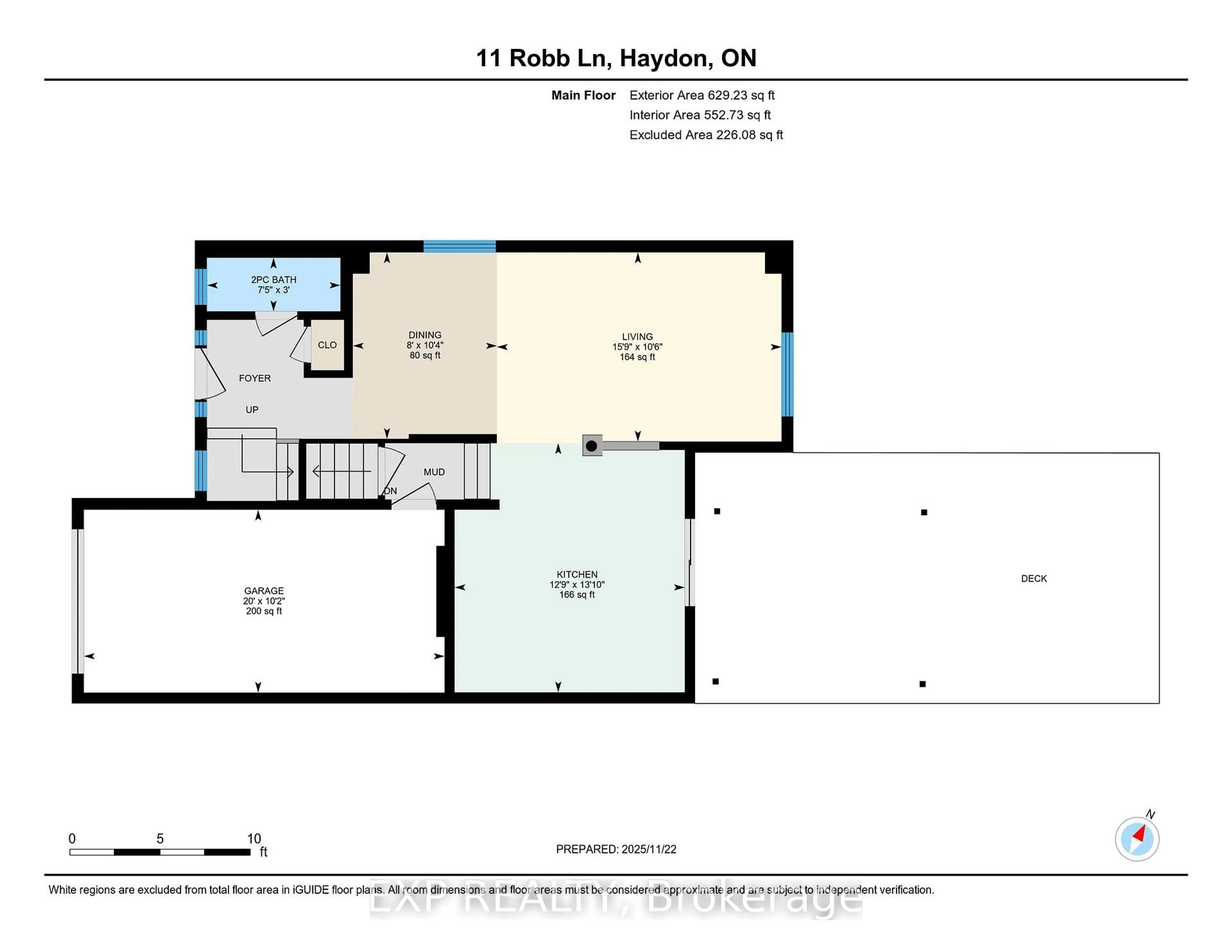 Floor plan for 11 Robb Lane, Clarington Ontario L1C 0P1