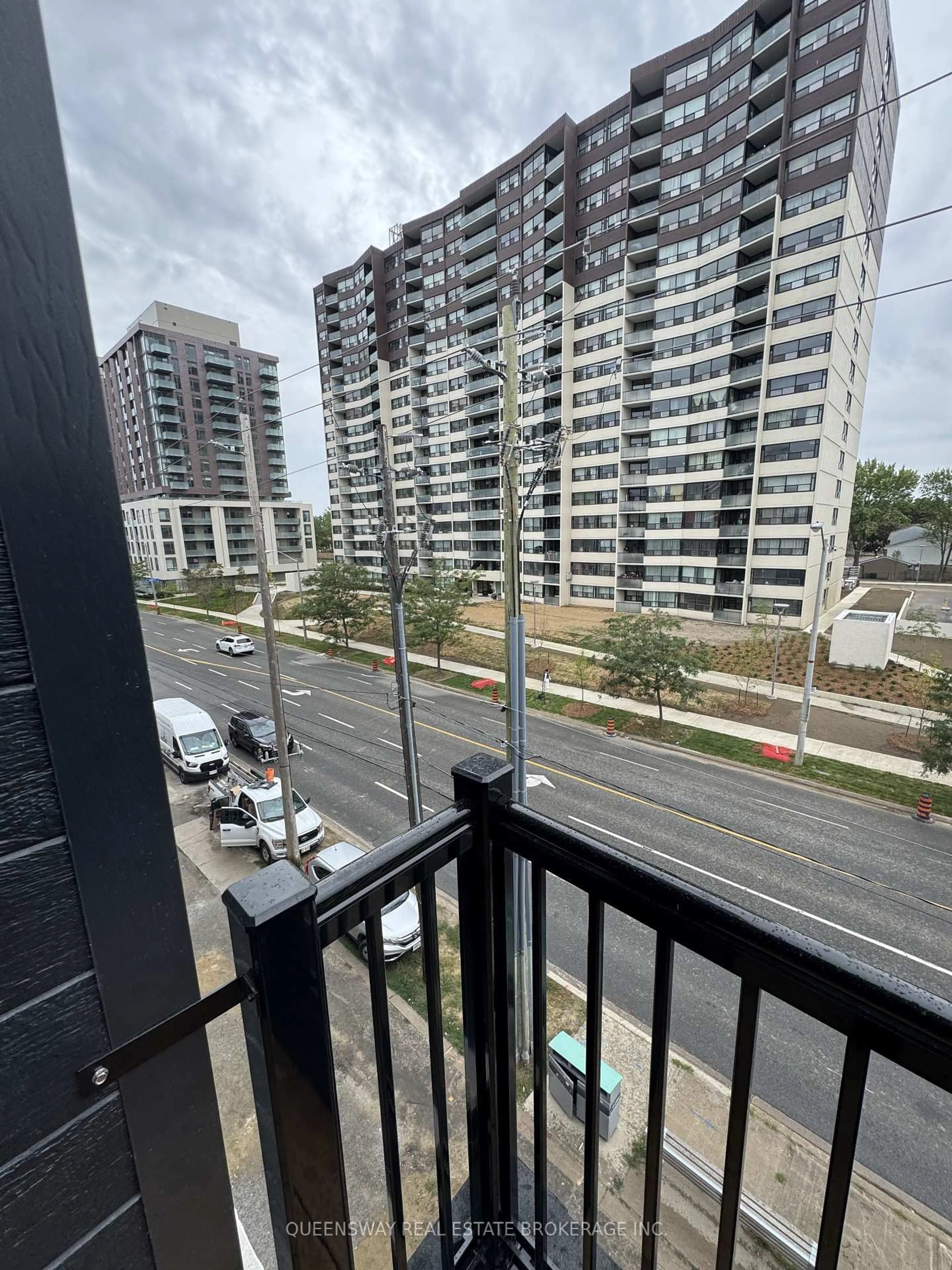 Balcony in the apartment, city buildings view from balcony for 3079 pharmacy Ave, Toronto Ontario M1T 1H8