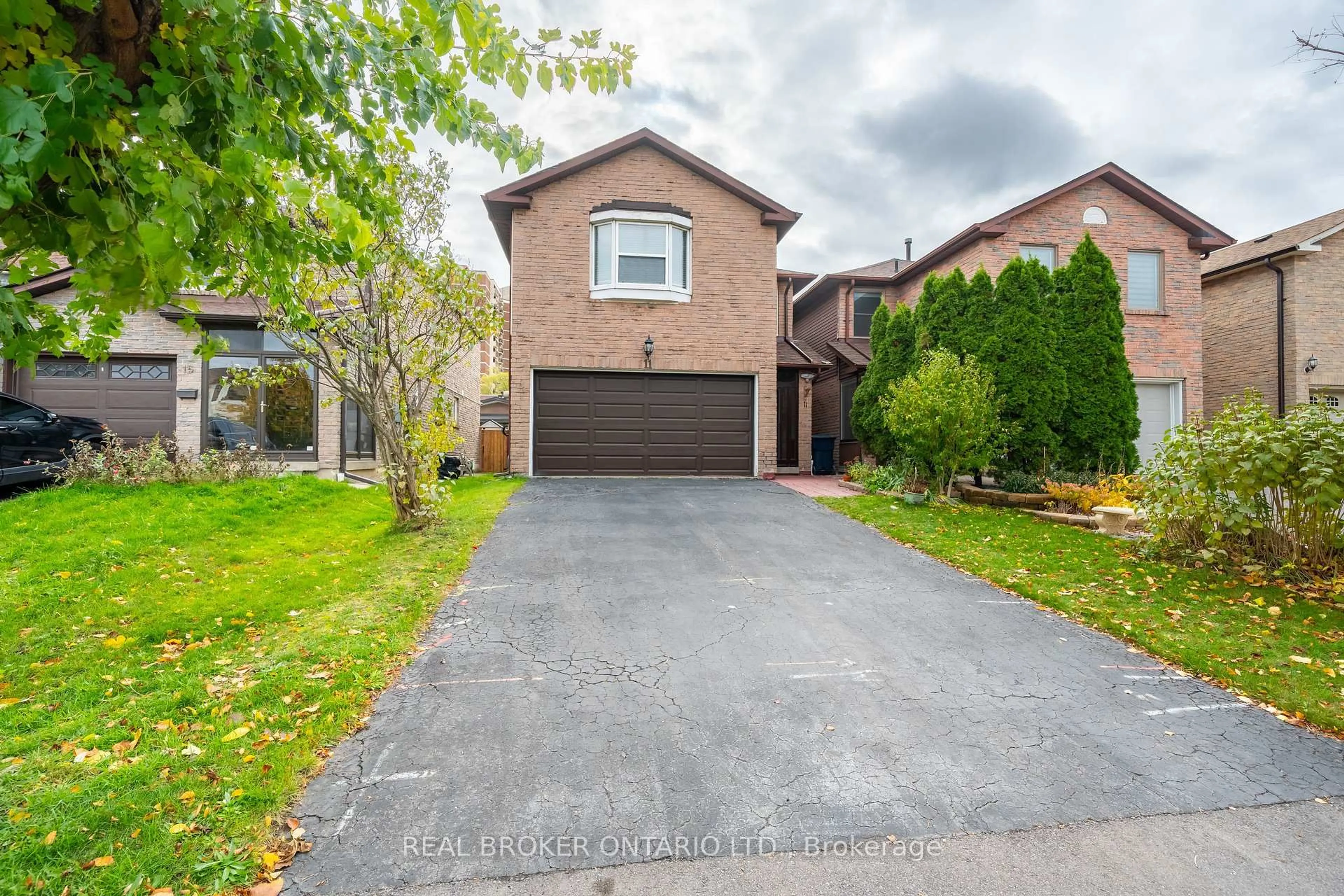 Home with brick exterior material, street for 11 Blue Lagoon Crt, Toronto Ontario M1J 3M3