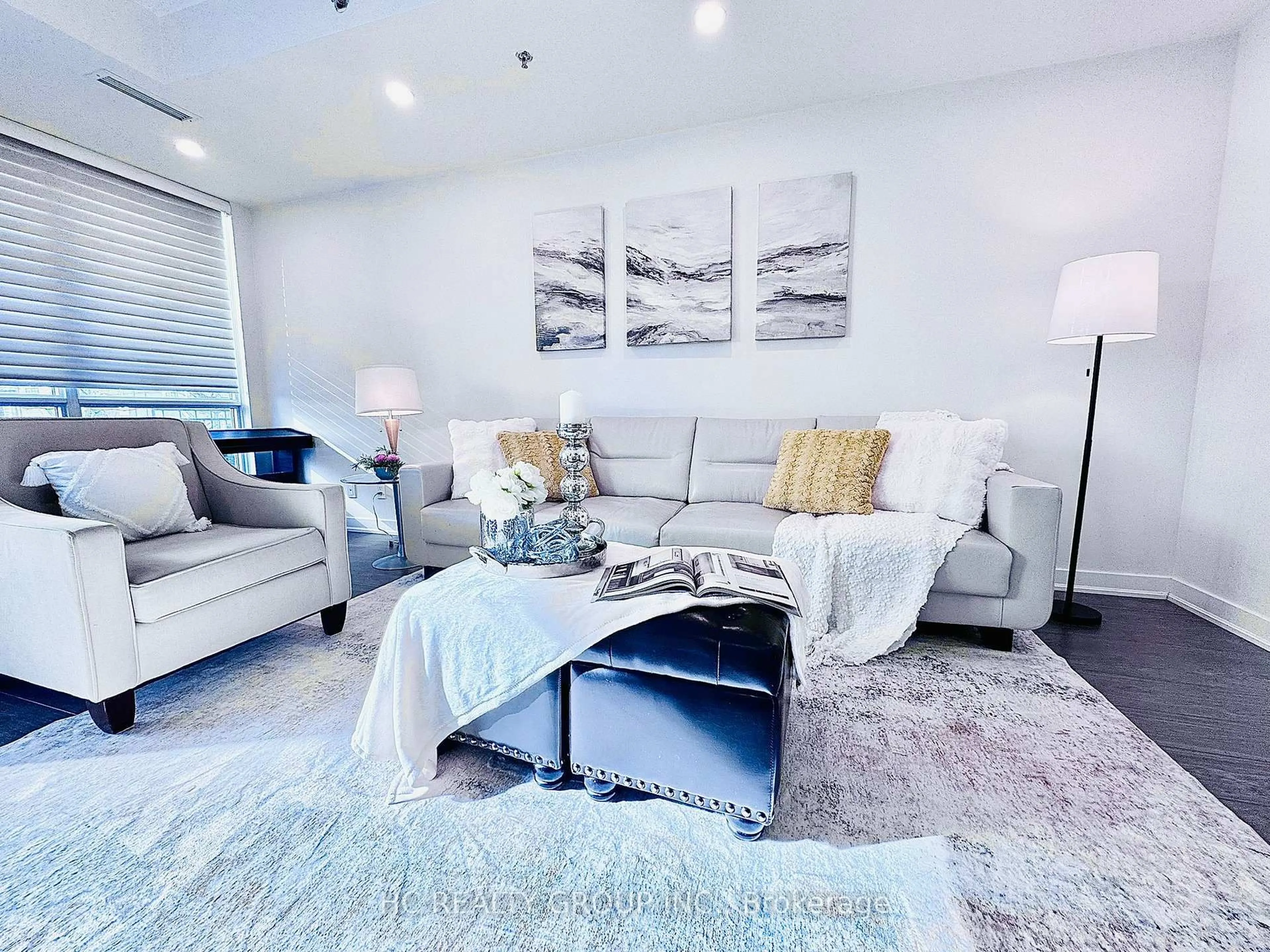 Living room with furniture, unknown for 175 Bonis Ave #TH 9, Toronto Ontario M1T 3W6