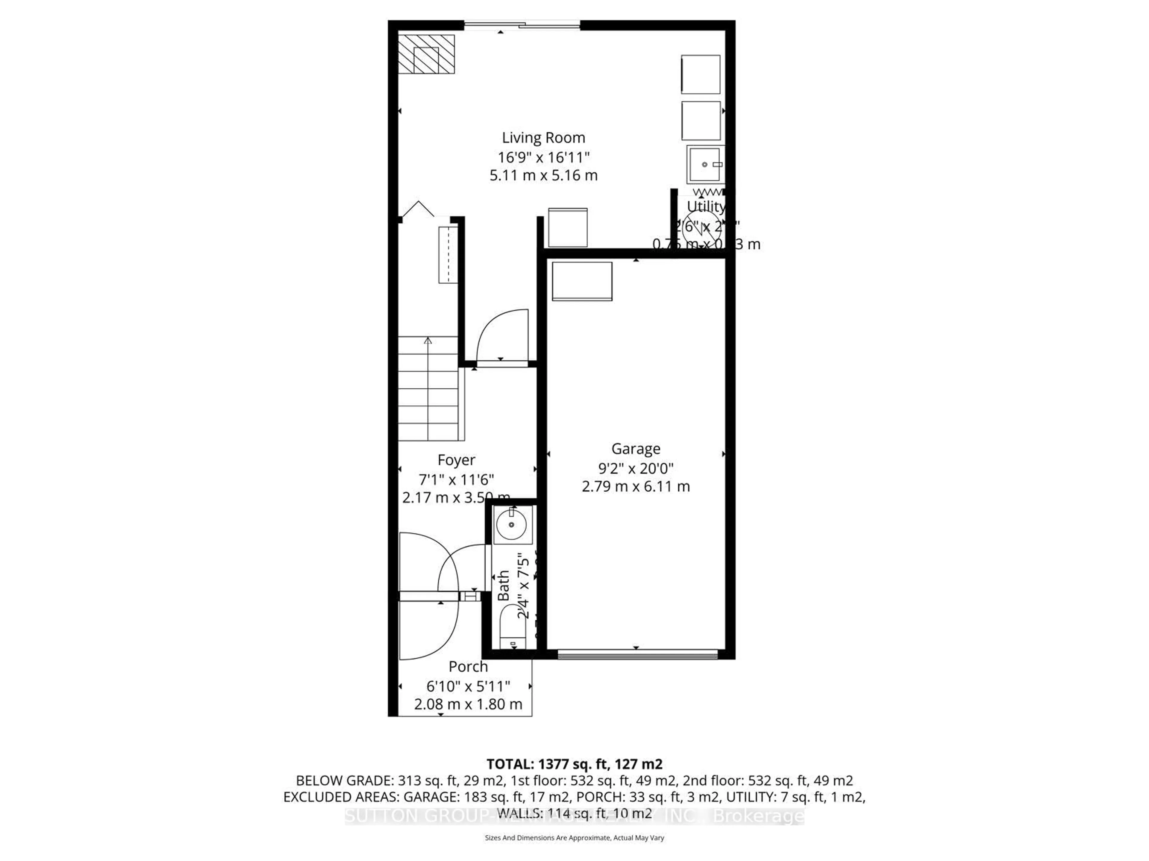 Floor plan for 221 Ormond Dr #11, Oshawa Ontario L1G 6T7