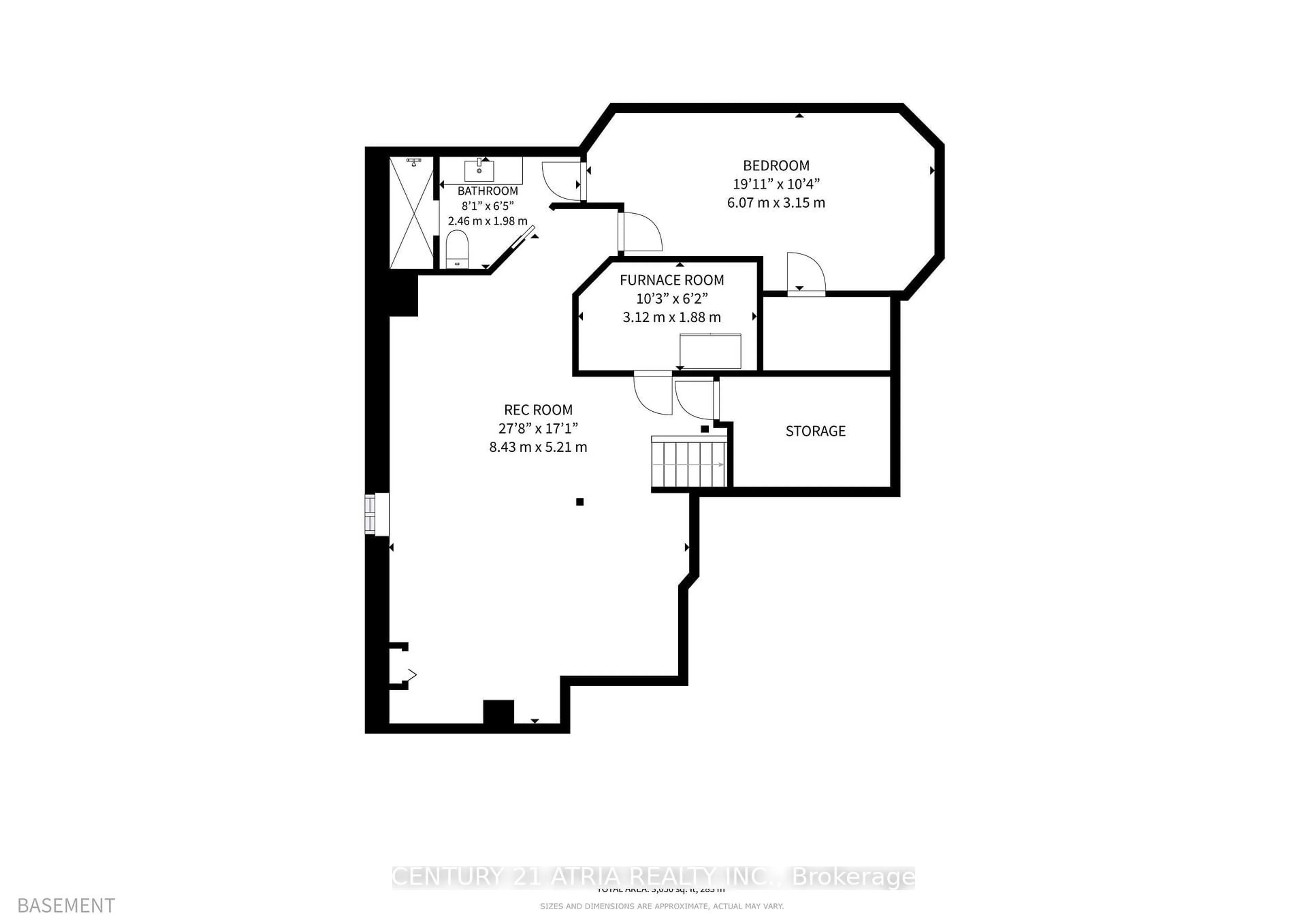 Floor plan for 3377 Garrard Rd, Whitby Ontario L1R 2H5