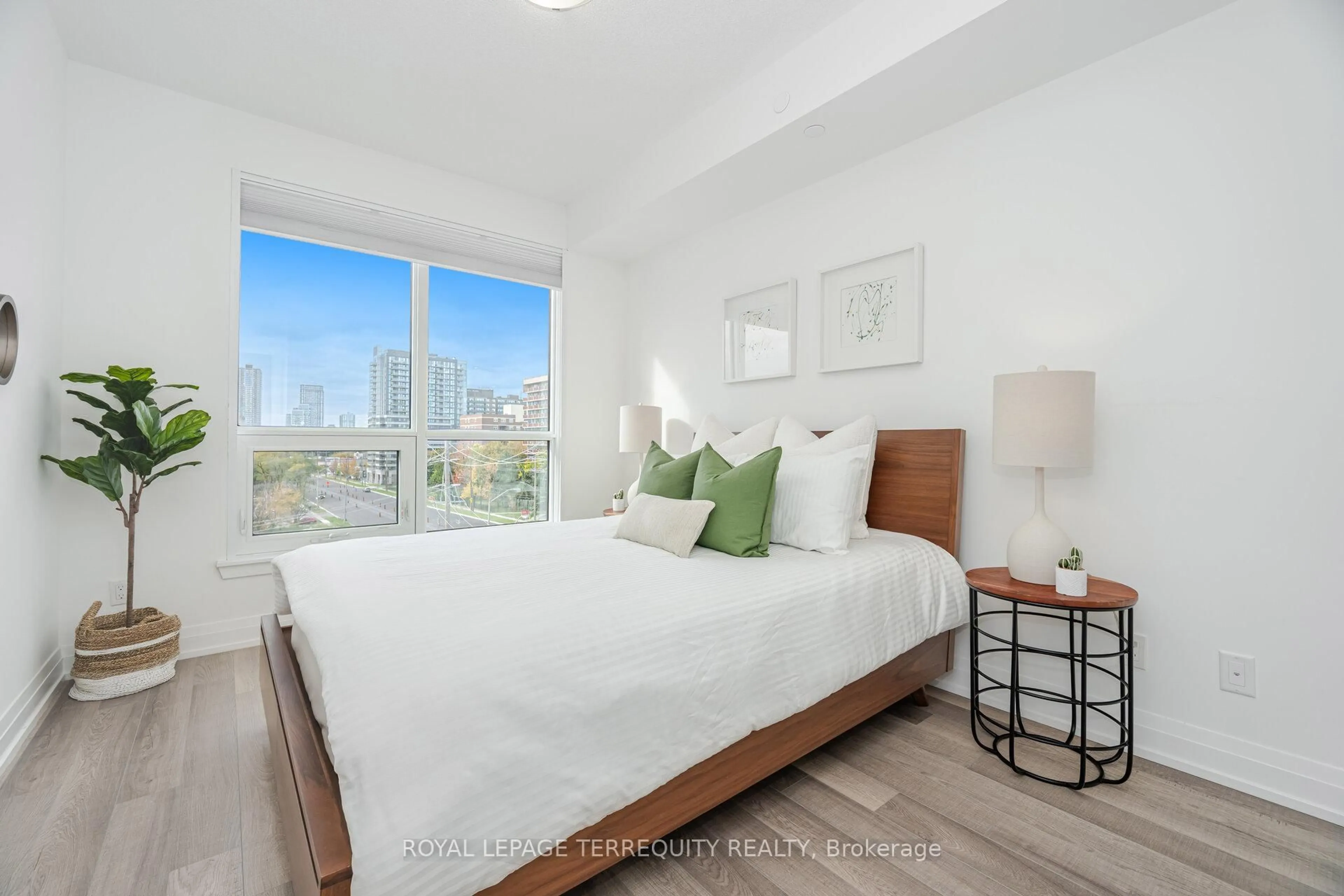 Bedroom with bed, unknown for 3121 Sheppard Ave #509, Toronto Ontario M1T 0B6