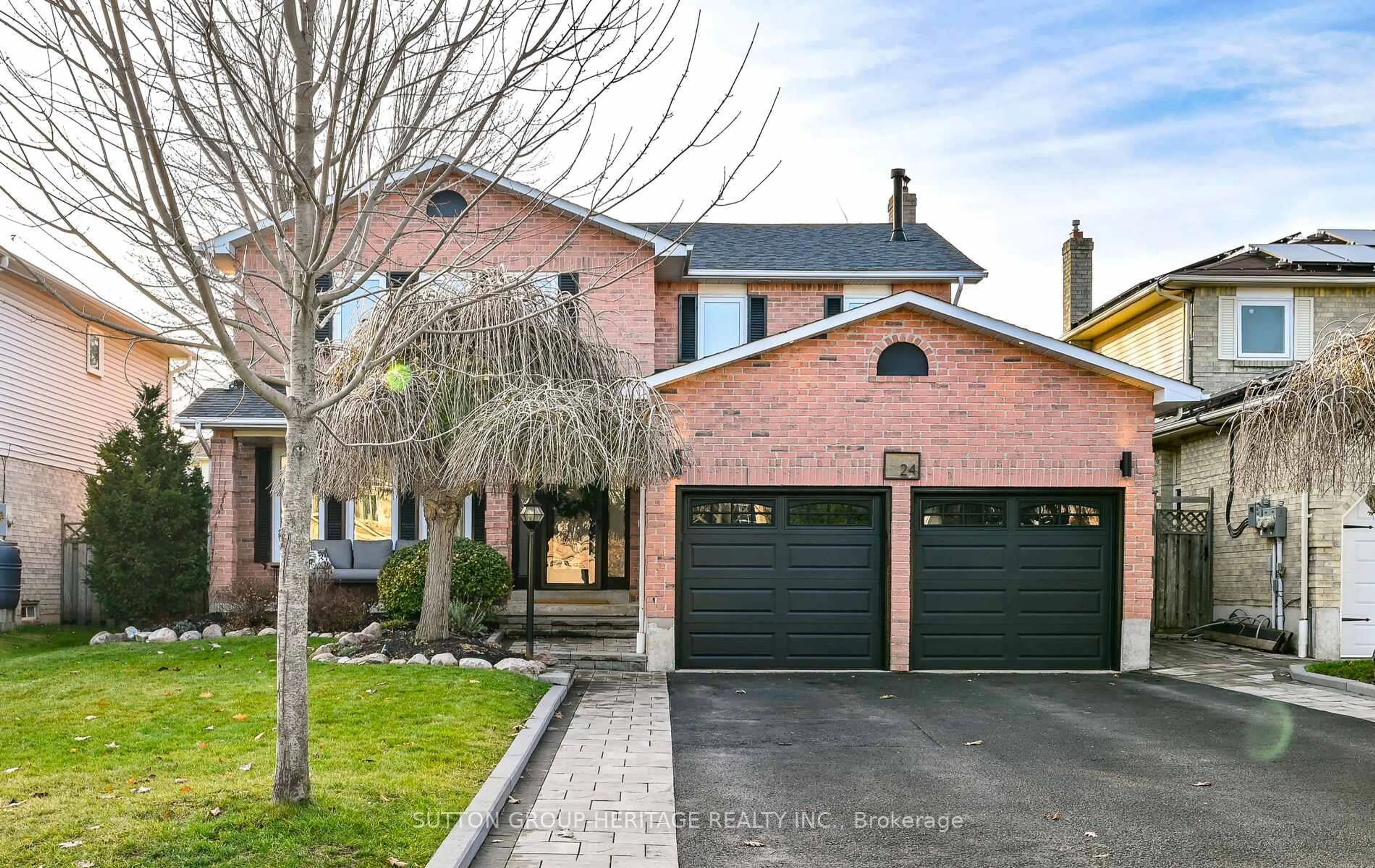 Home with brick exterior material, street for 24 Gladiola Crt, Whitby Ontario L1R 1N6