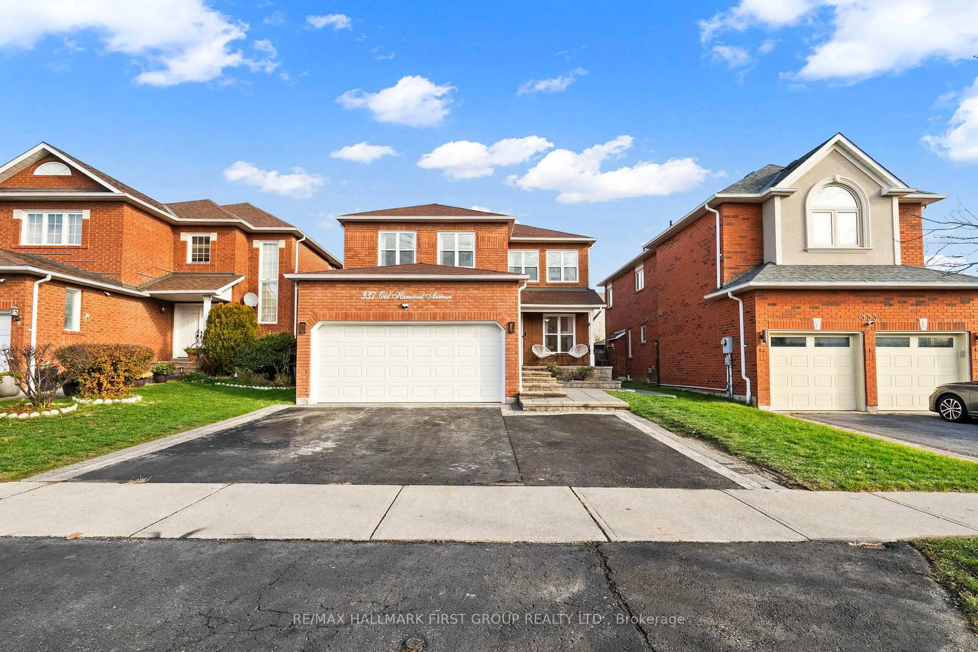 Home with brick exterior material, street for 337 Old Harwood Ave, Ajax Ontario L1Z 1H6