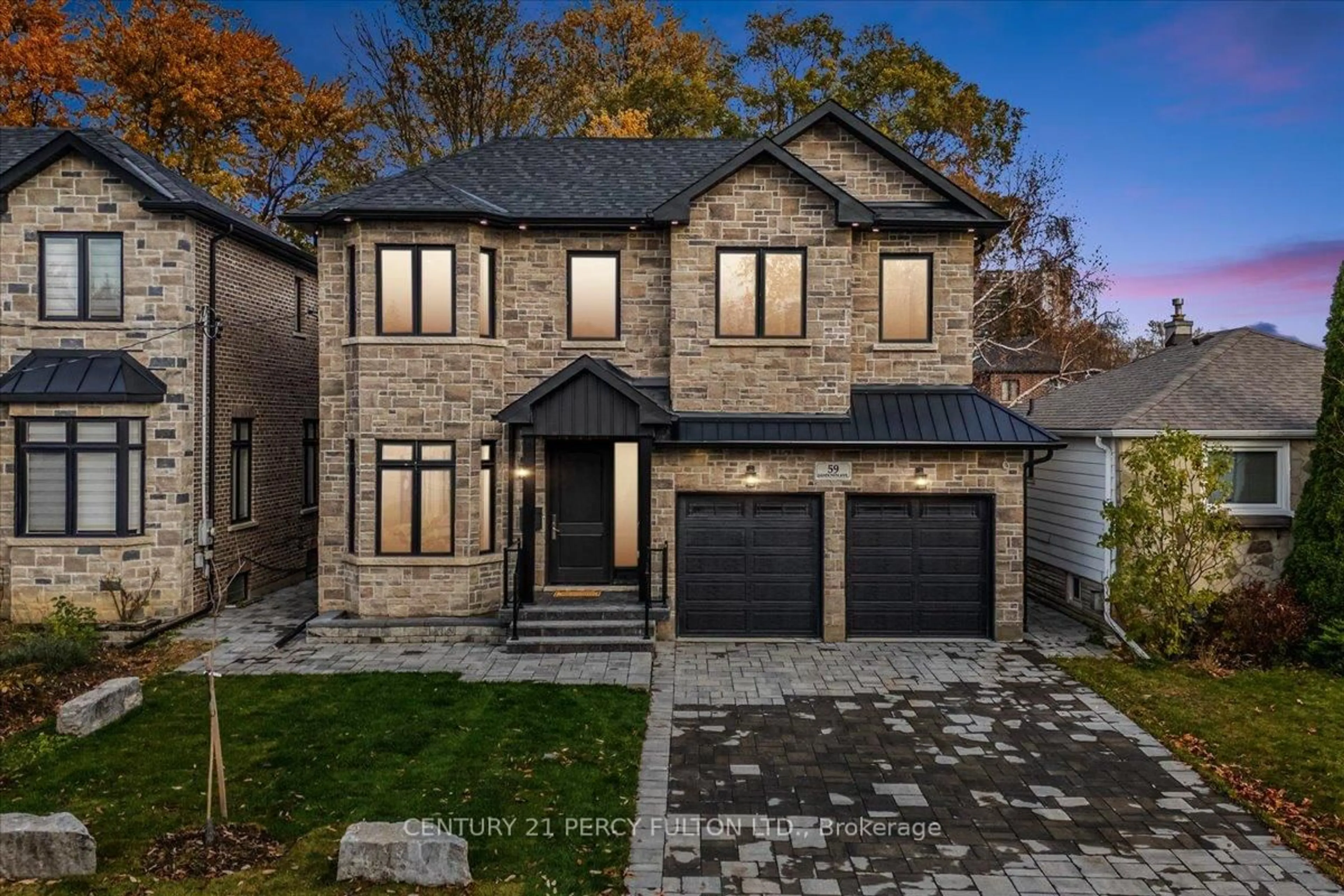 Home with brick exterior material, street for 59 Sandown Ave, Toronto Ontario M1N 3W2
