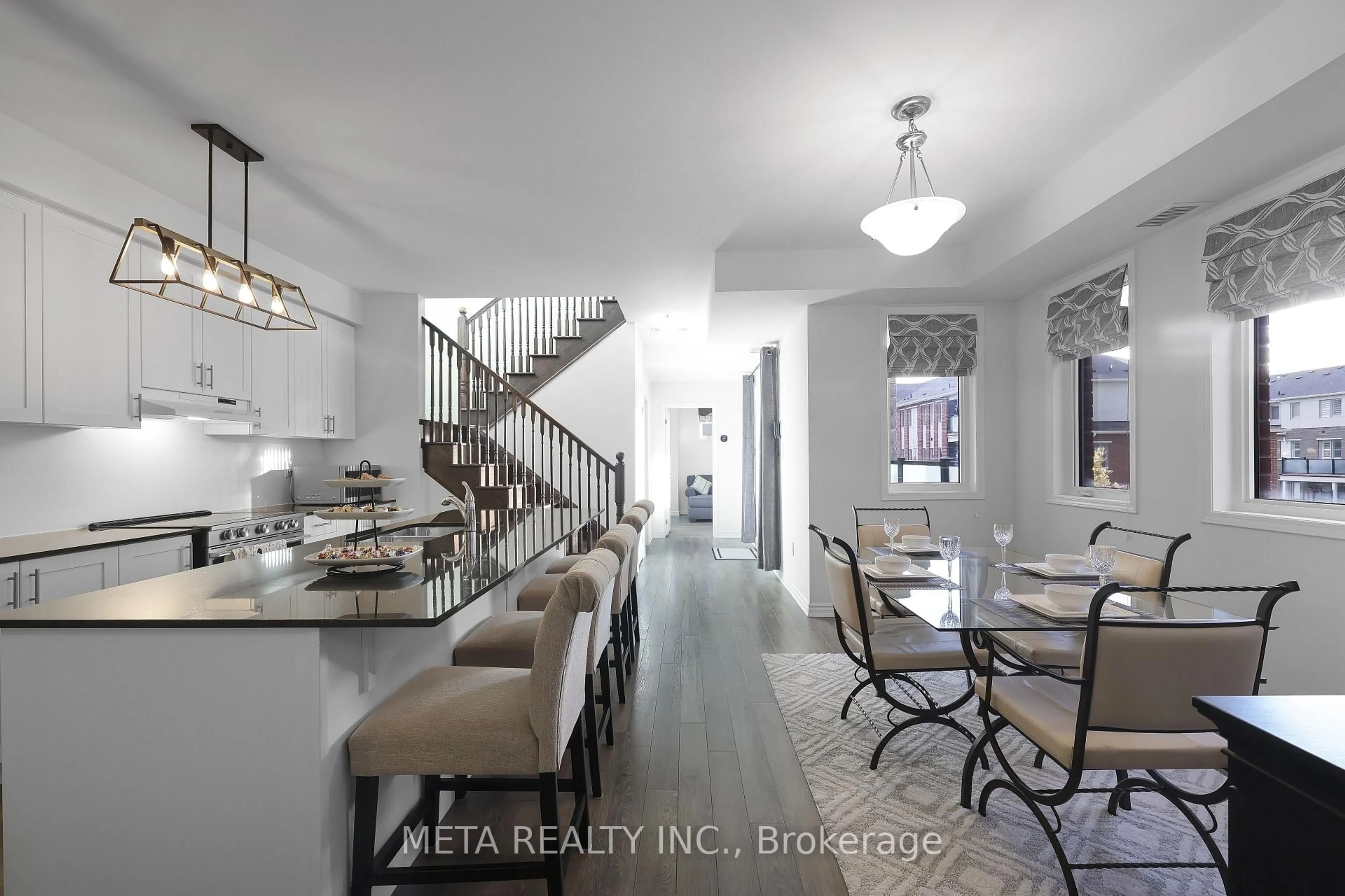 Open concept kitchen, ceramic/tile floor for 1148 Dragonfly Ave #503, Pickering Ontario L1X 0H5