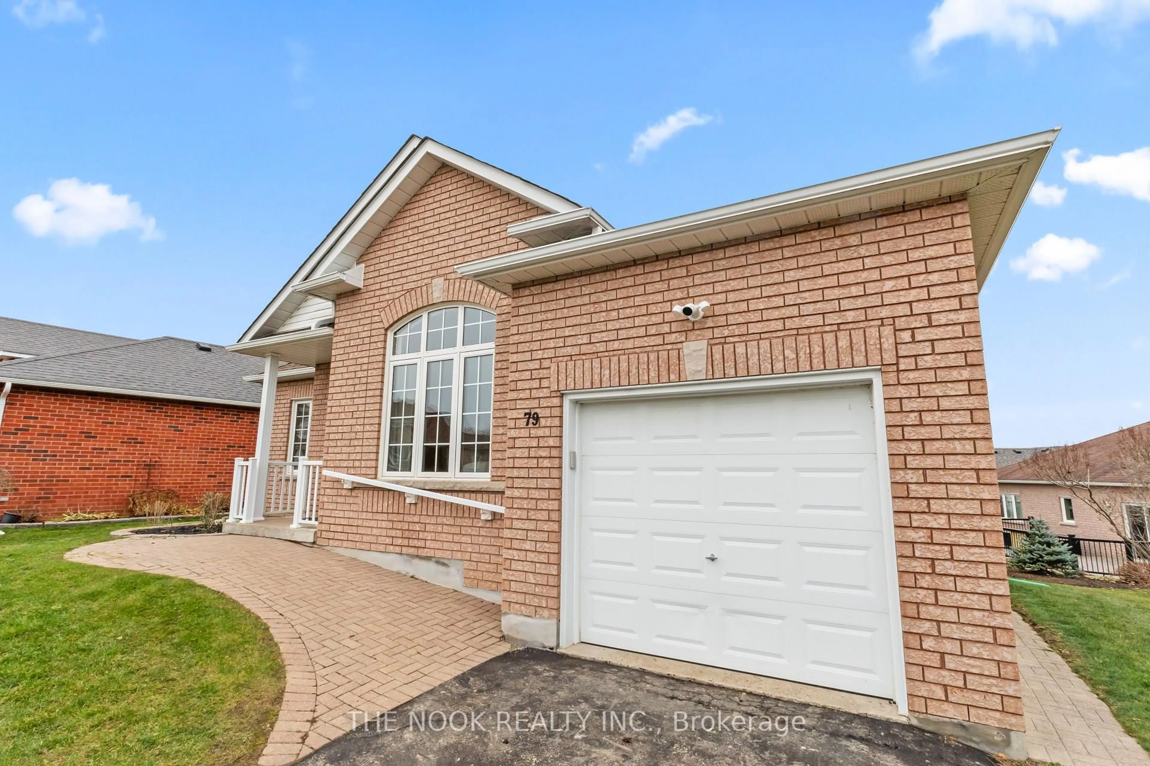 Home with brick exterior material, street for 79 South Garden Crt, Scugog Ontario L9L 1S3