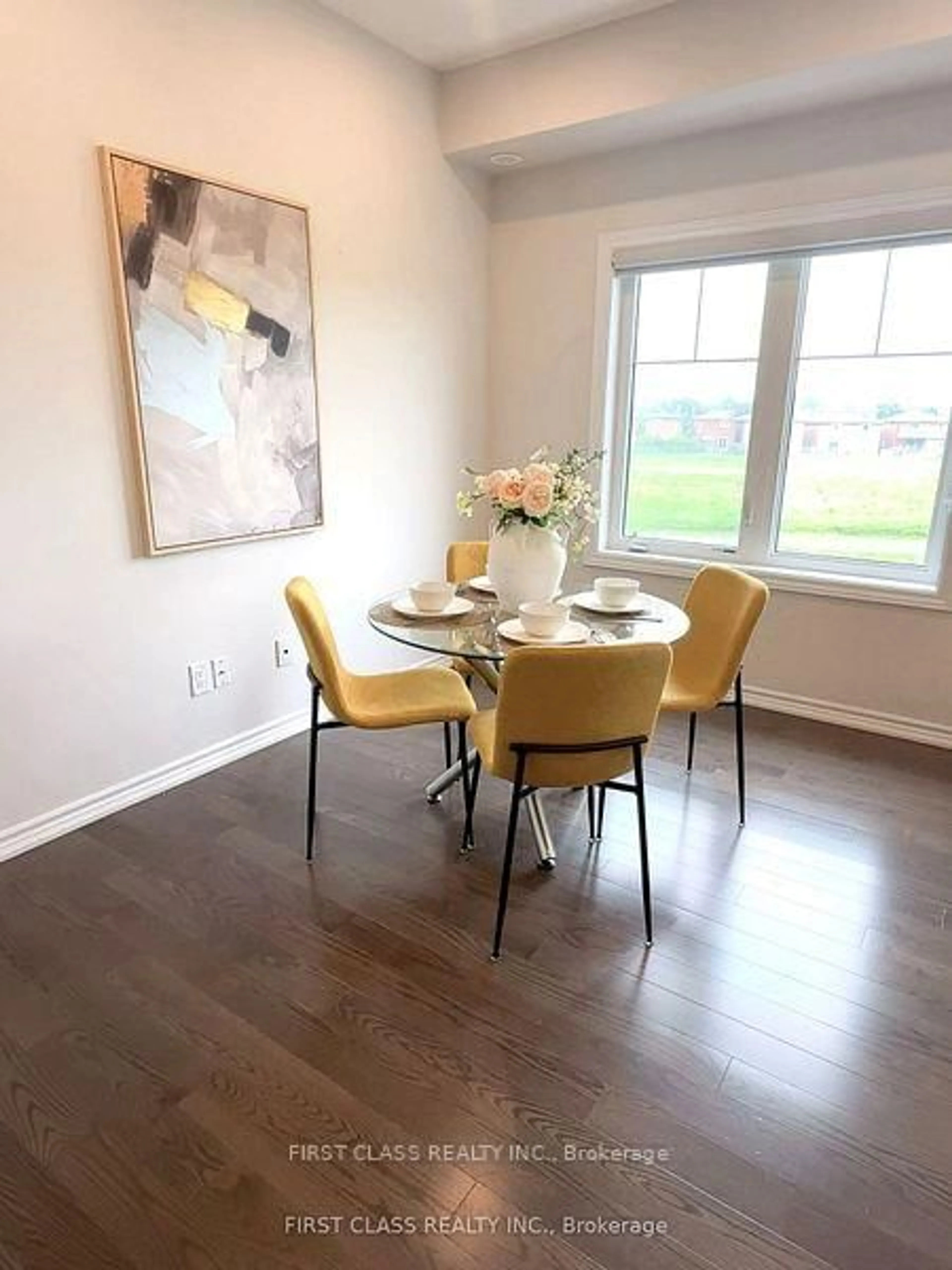Dining room, wood/laminate floor for 13 Eaton Park Lane #16, Toronto Ontario M1W 0A5