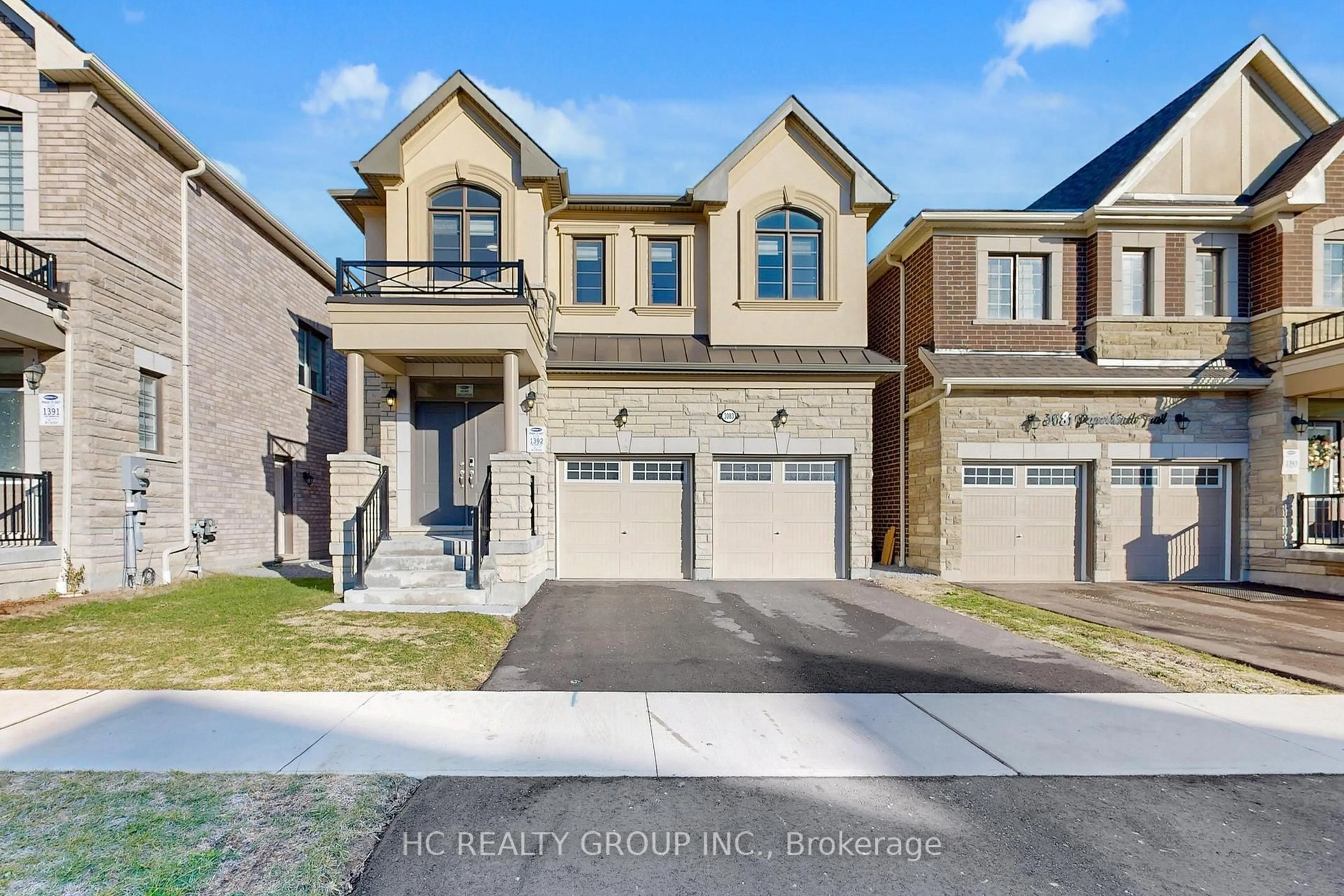 Home with brick exterior material, street for 3083 Paperbirch Tr, Pickering Ontario L1X 0N9