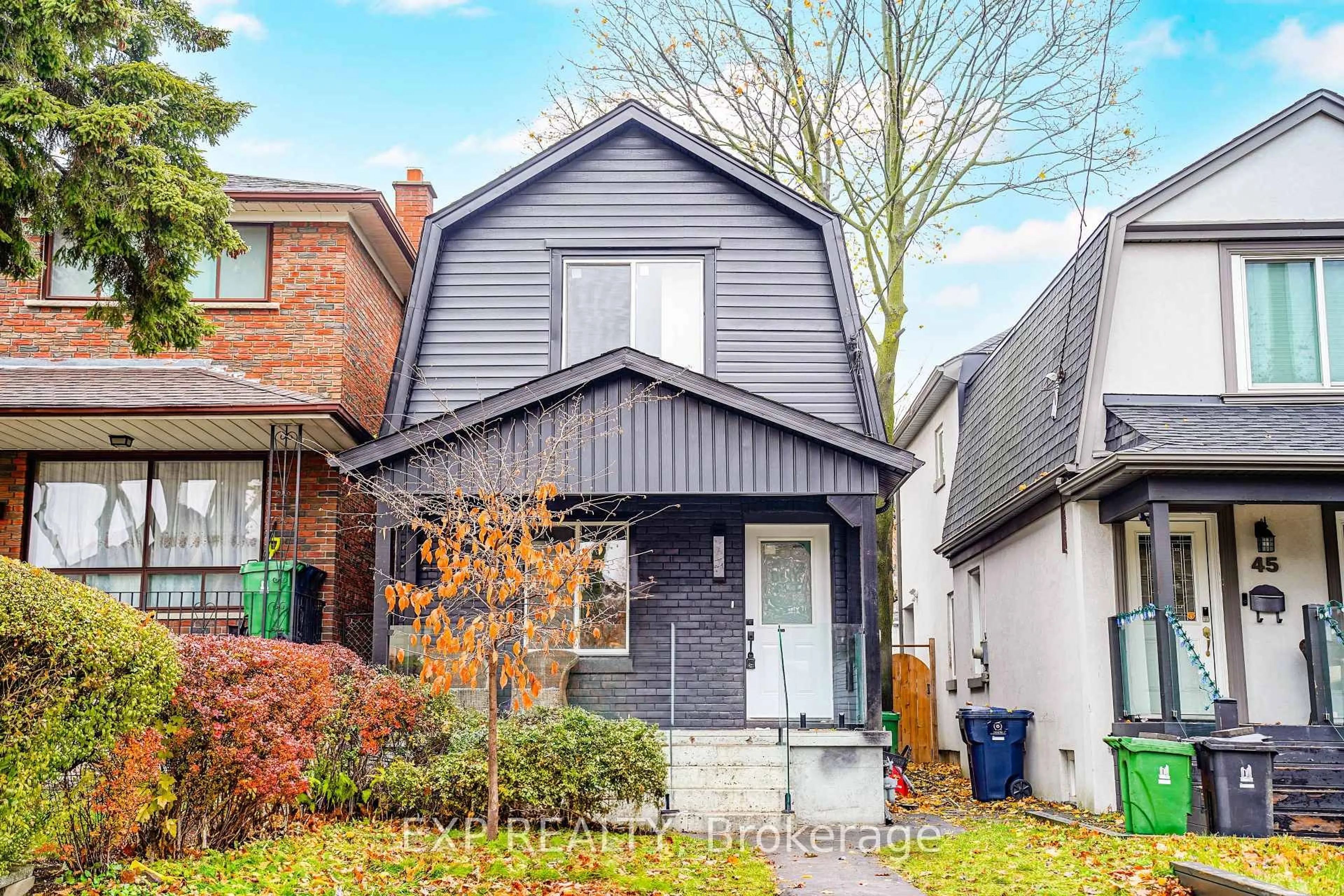Home with brick exterior material, street for 47 Eldon Ave, Toronto Ontario M4C 5G2