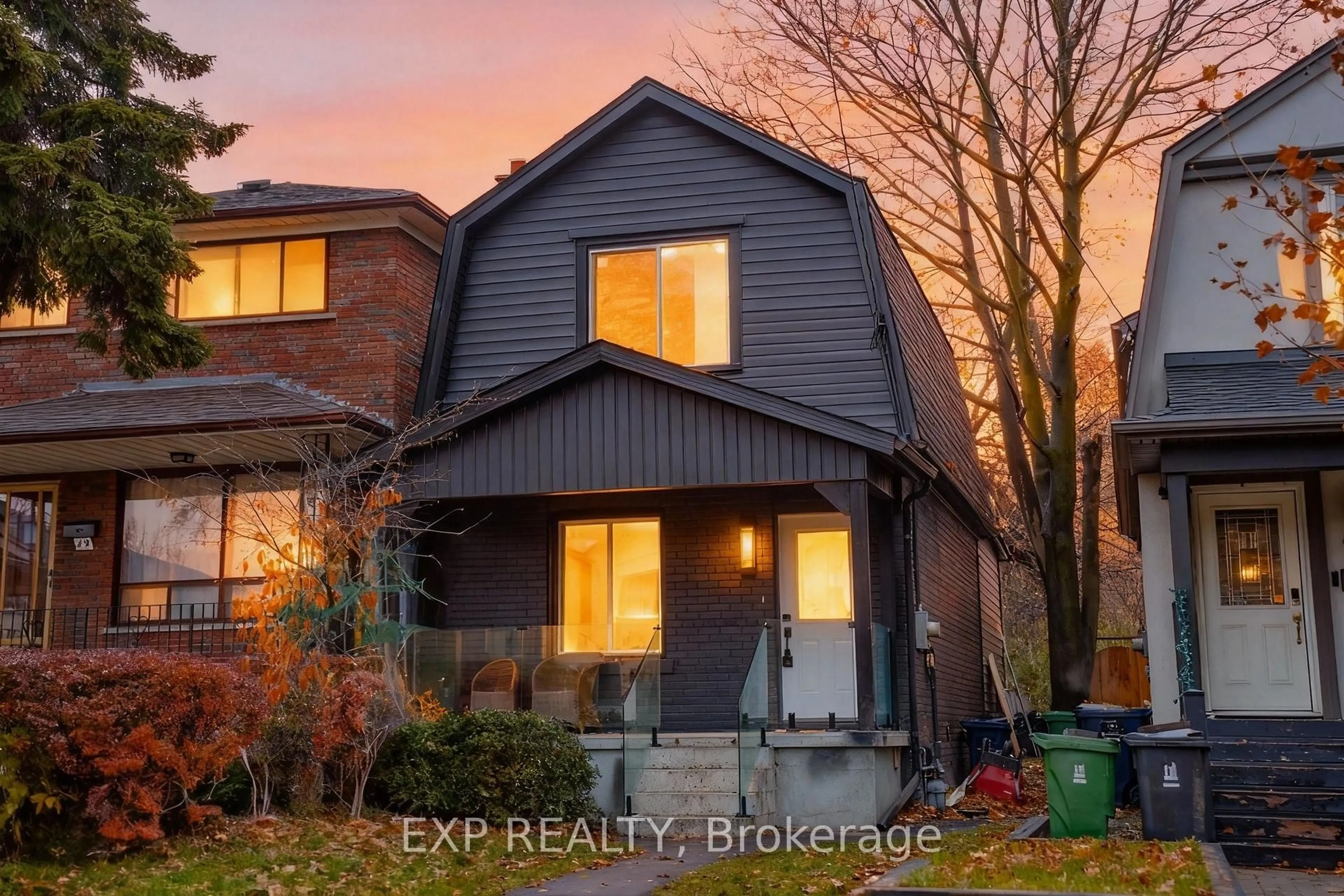 Home with brick exterior material, street for 47 Eldon Ave, Toronto Ontario M4C 5G2