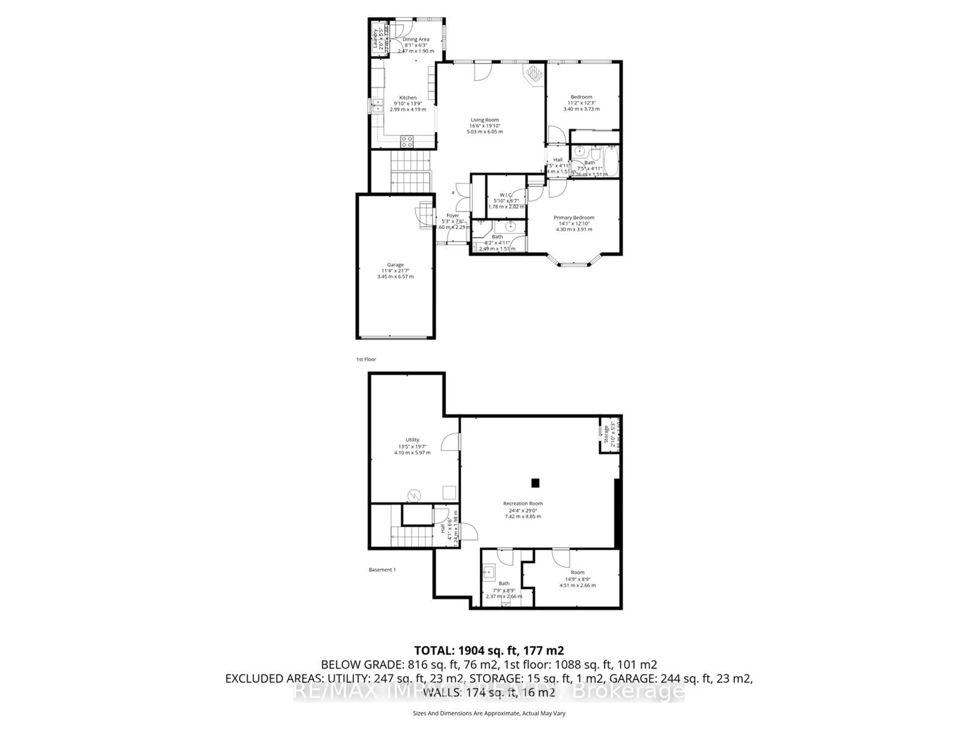 Floor plan for 15 Fairway Dr, Clarington Ontario L1B 1B3