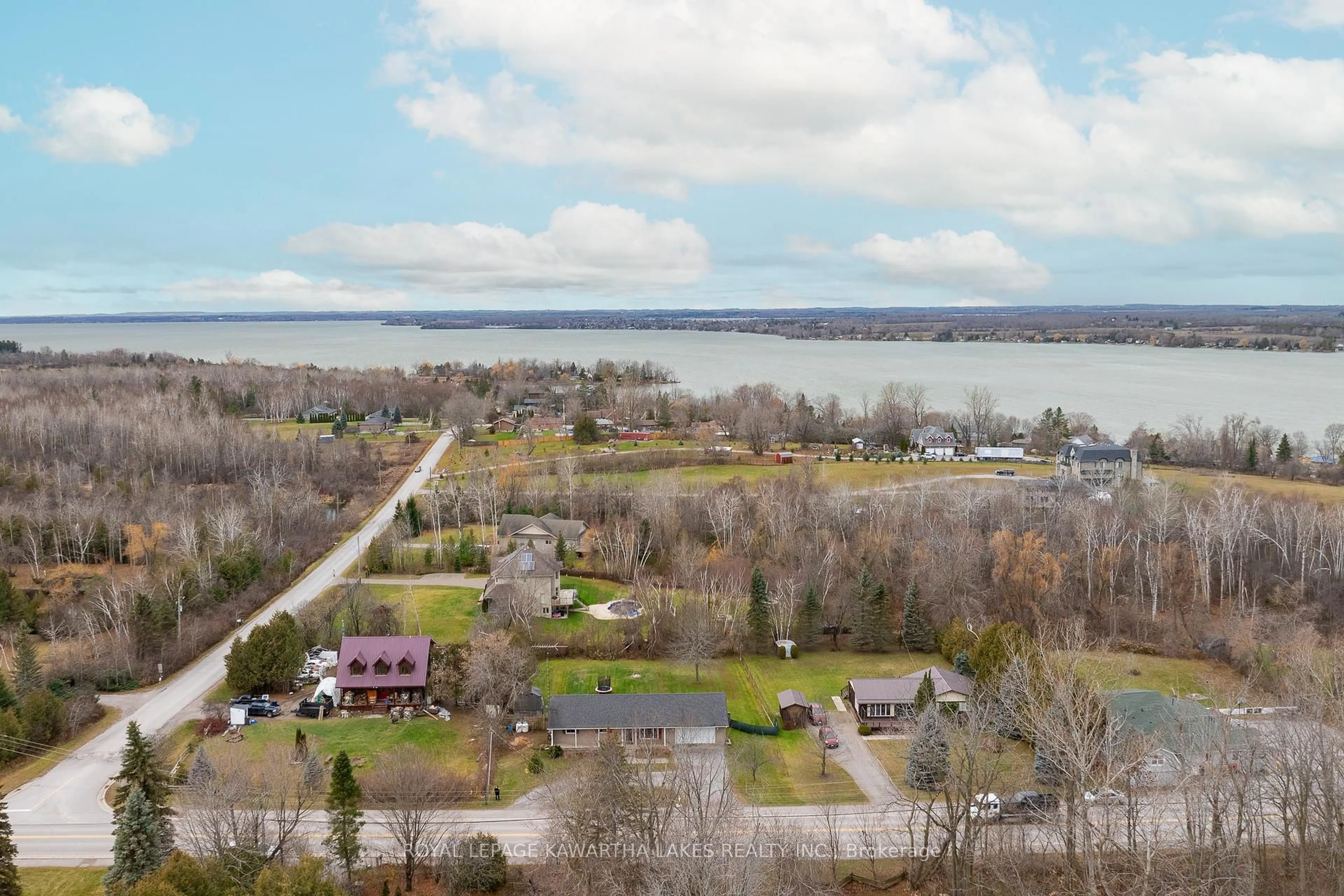 A pic from outside/outdoor area/front of a property/back of a property/a pic from drone, water/lake/river/ocean view for 4785 Regional 57 Rd, Scugog Ontario L0B 1K0