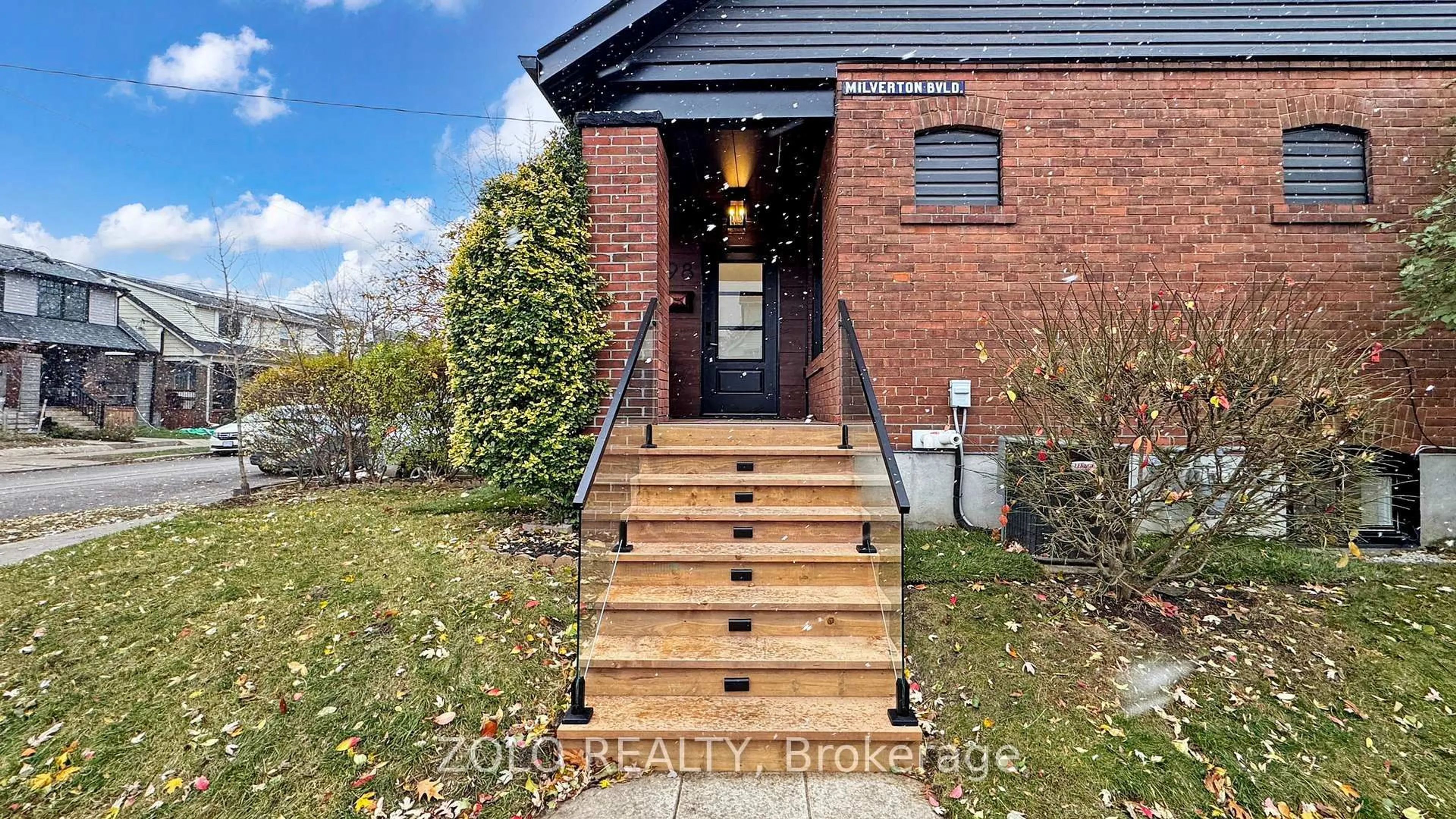 Home with brick exterior material, street for 98 Woodmount Ave, Toronto Ontario M4C 3Y2