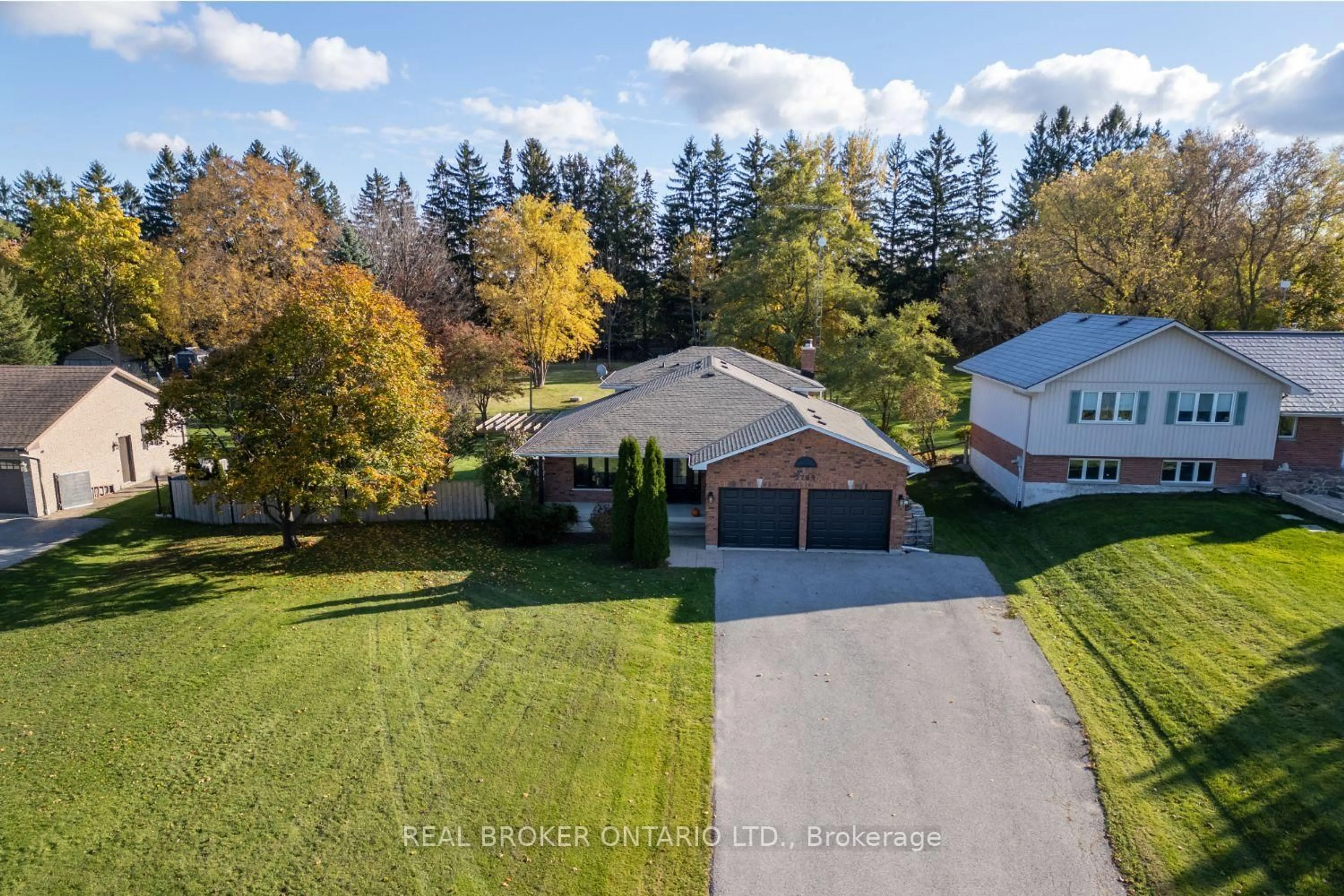 A pic from outside/outdoor area/front of a property/back of a property/a pic from drone, unknown for 2769 Concession Road 7, Clarington Ontario L1C 5X1