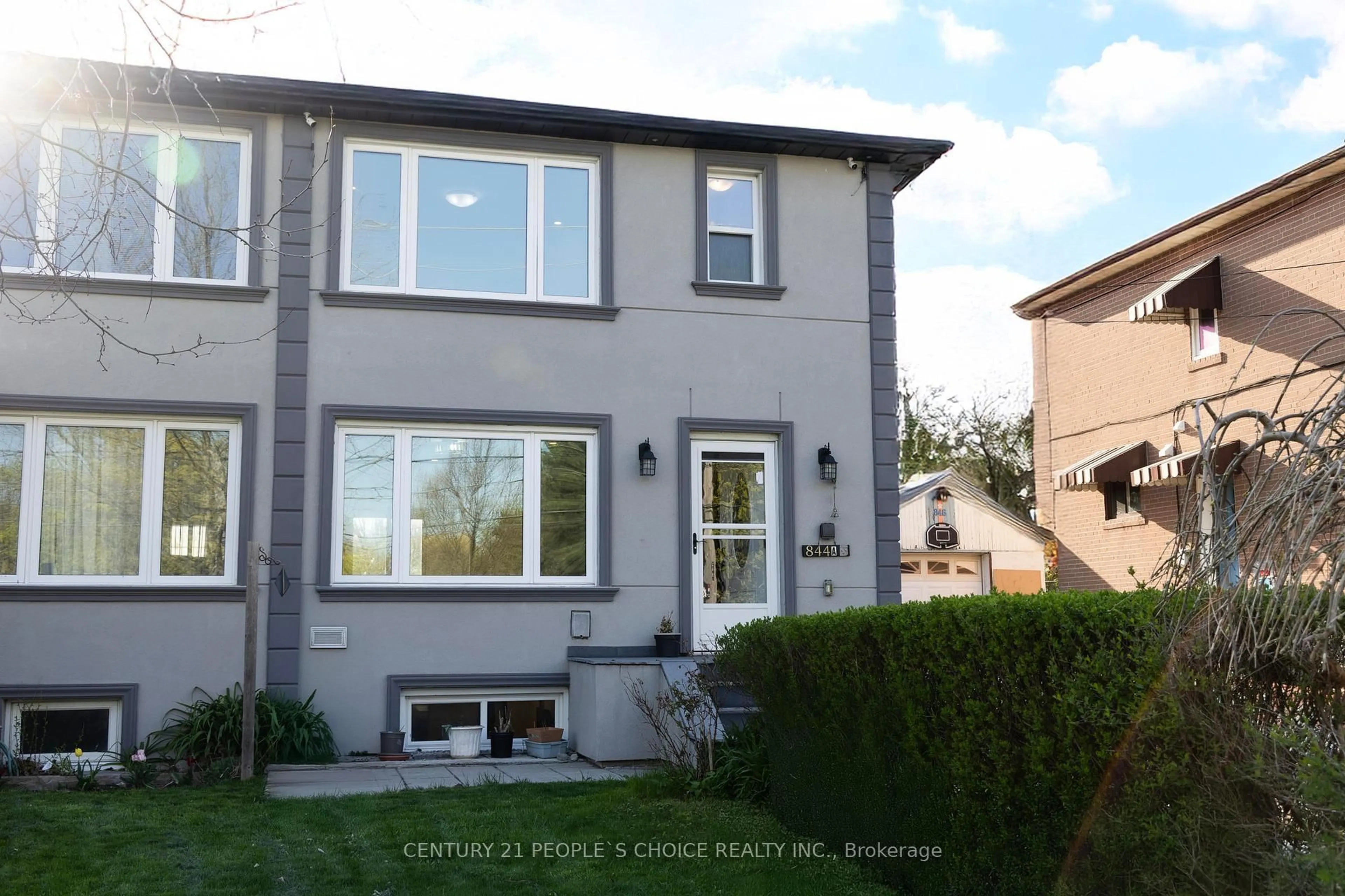 Home with vinyl exterior material, street for 844A Danforth Rd, Toronto Ontario M1K 1H5