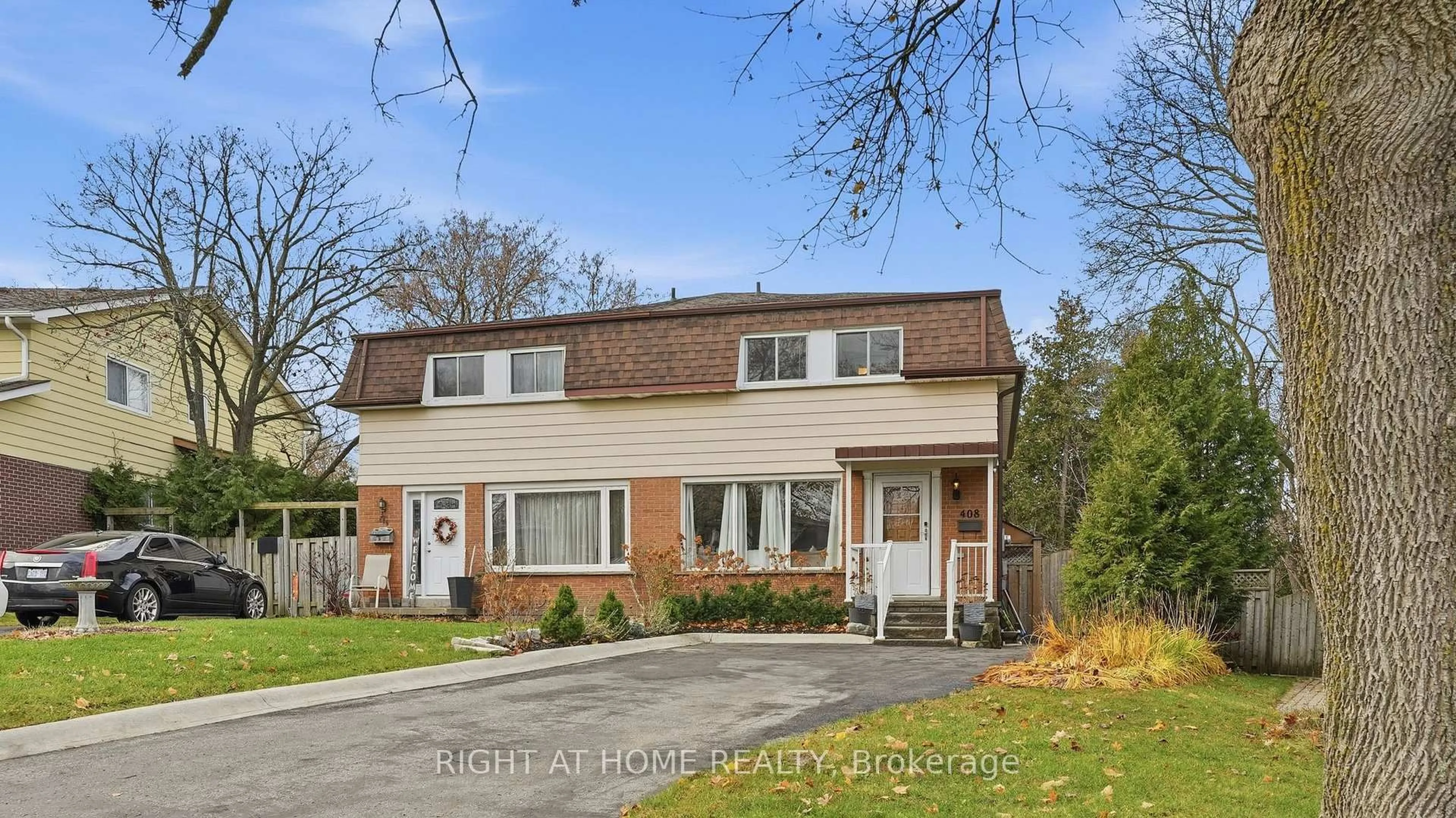 Home with brick exterior material, street for 408 Camelot Crt, Oshawa Ontario L1G 6P7