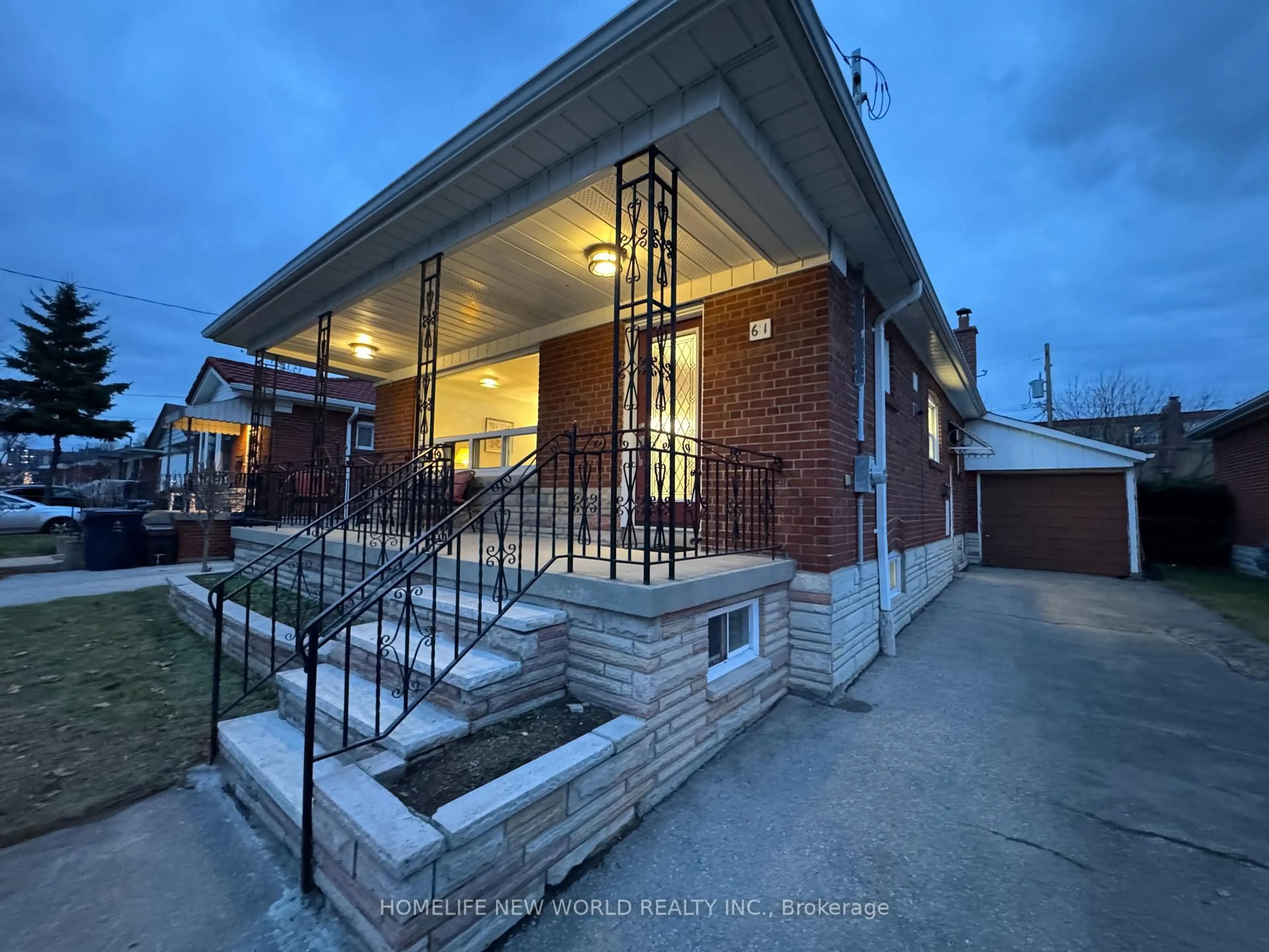 Home with brick exterior material, building for 61 Gilroy Dr, Toronto Ontario M1P 2A2