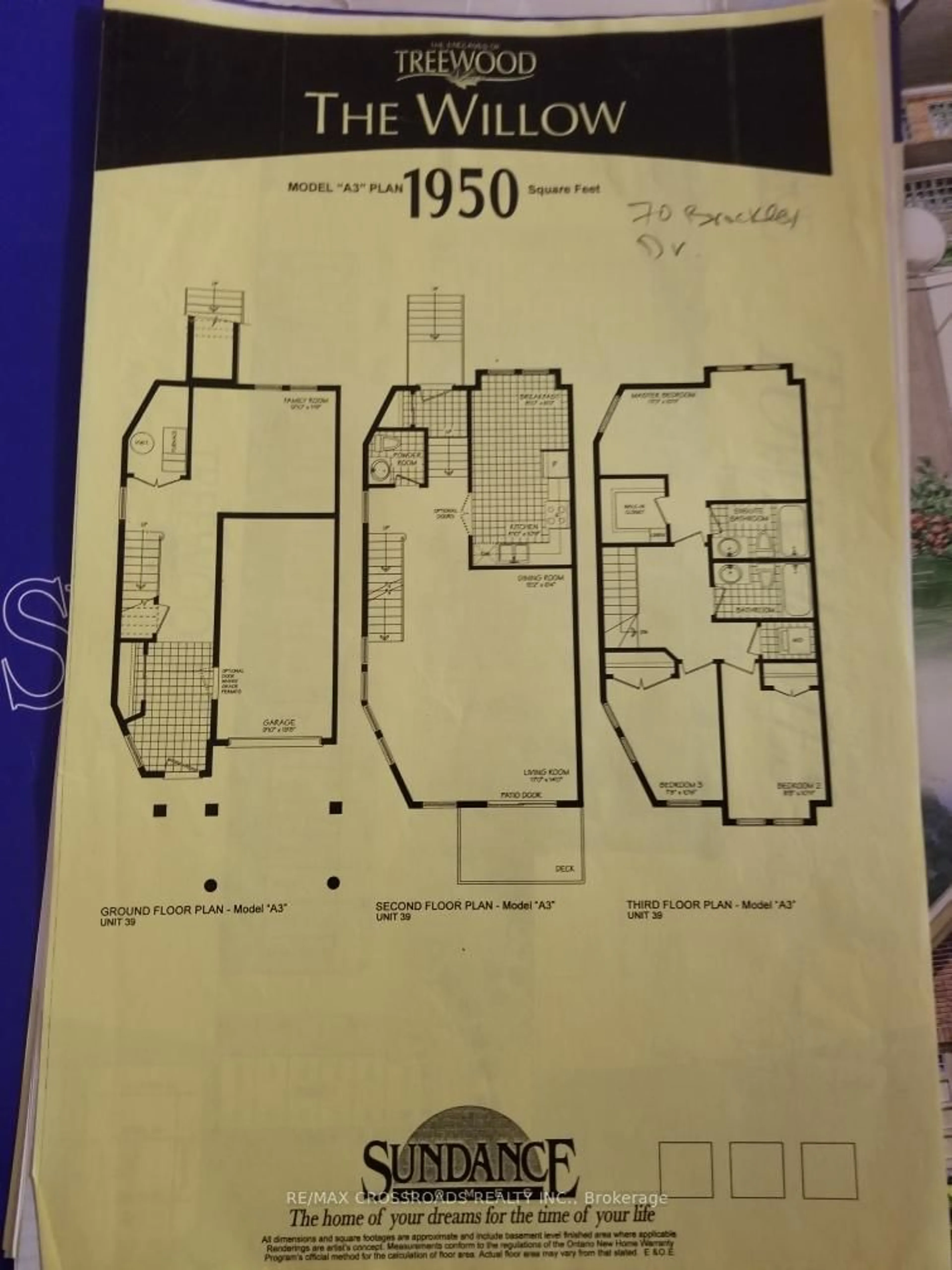 Floor plan for 70 Brockley Dr, Toronto Ontario M1P 0A2