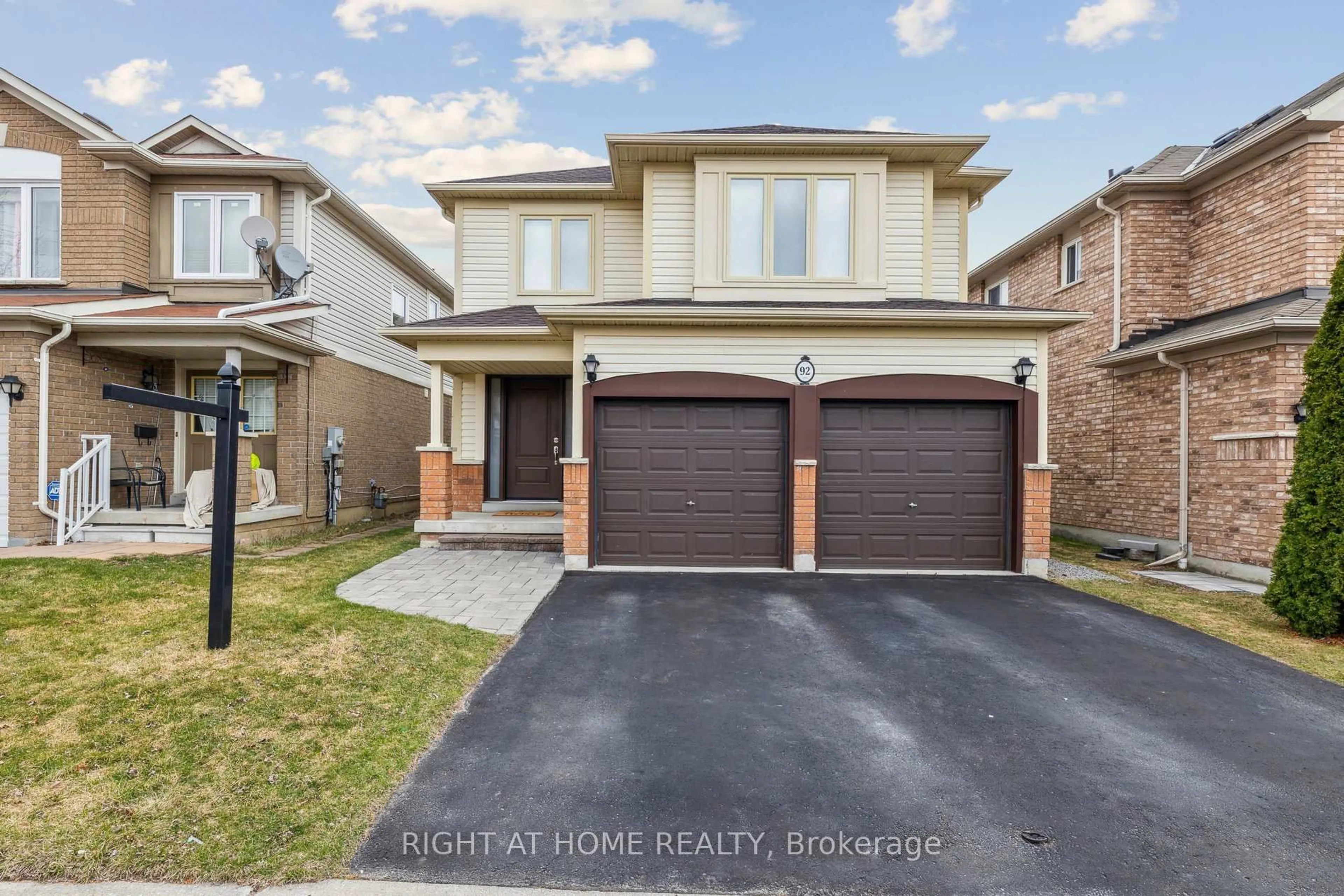 Home with brick exterior material, street for 92 Longueuil Pl, Whitby Ontario L1R 3H1