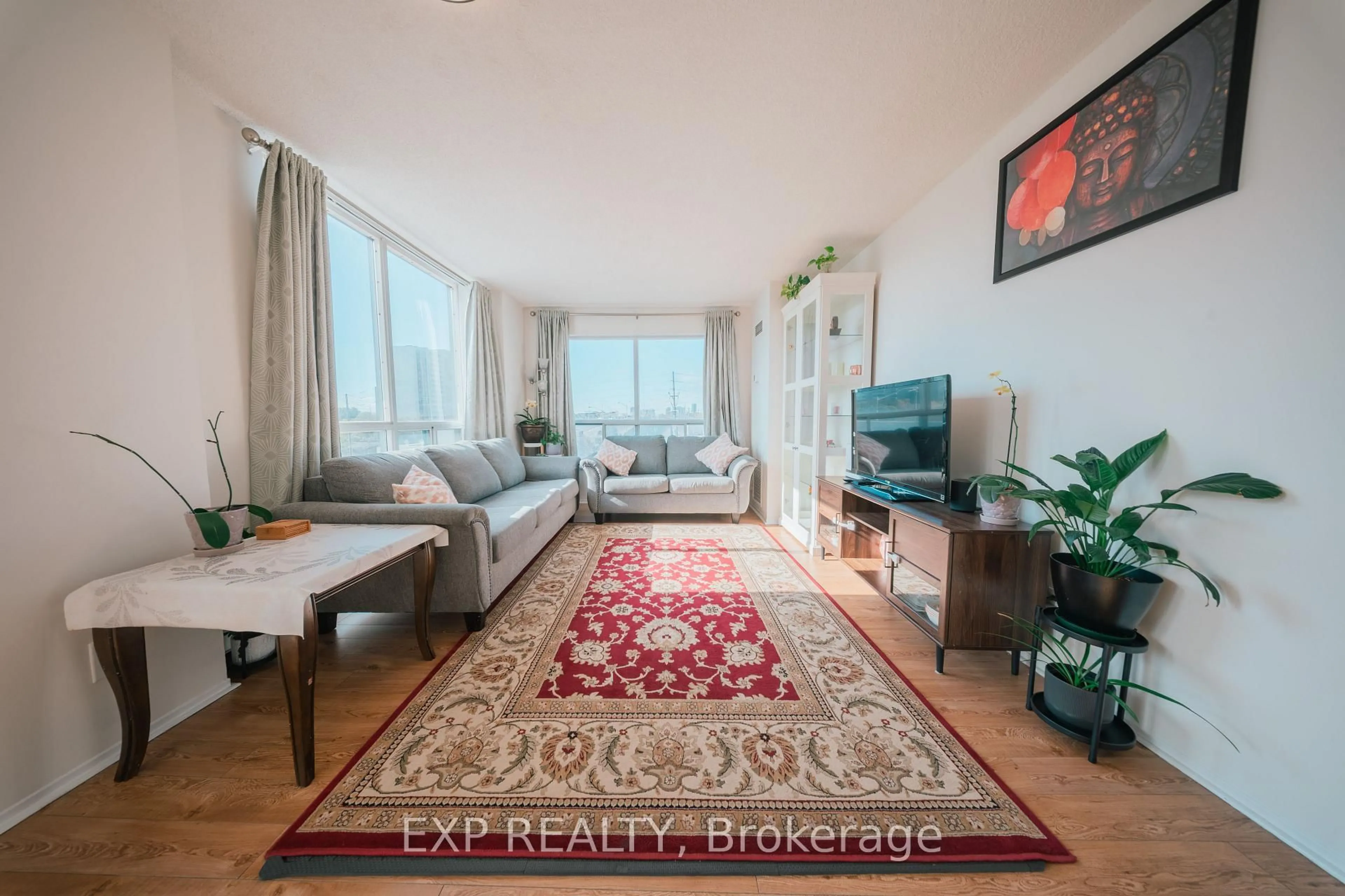 Living room with furniture, unknown for 2550 Lawrence Ave #310, Toronto Ontario M1P 4Z3