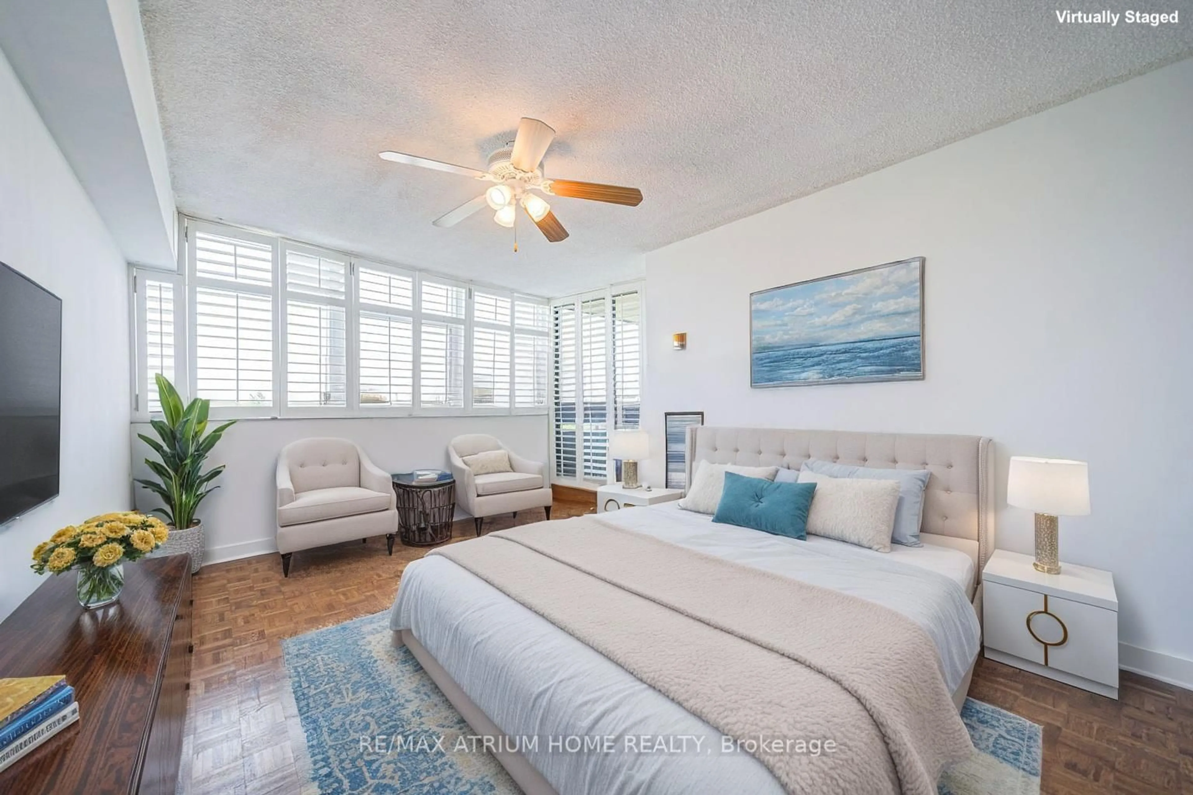 Bedroom with bed, unknown for 3131 Bridletowne Circ #701, Toronto Ontario M1W 2S9