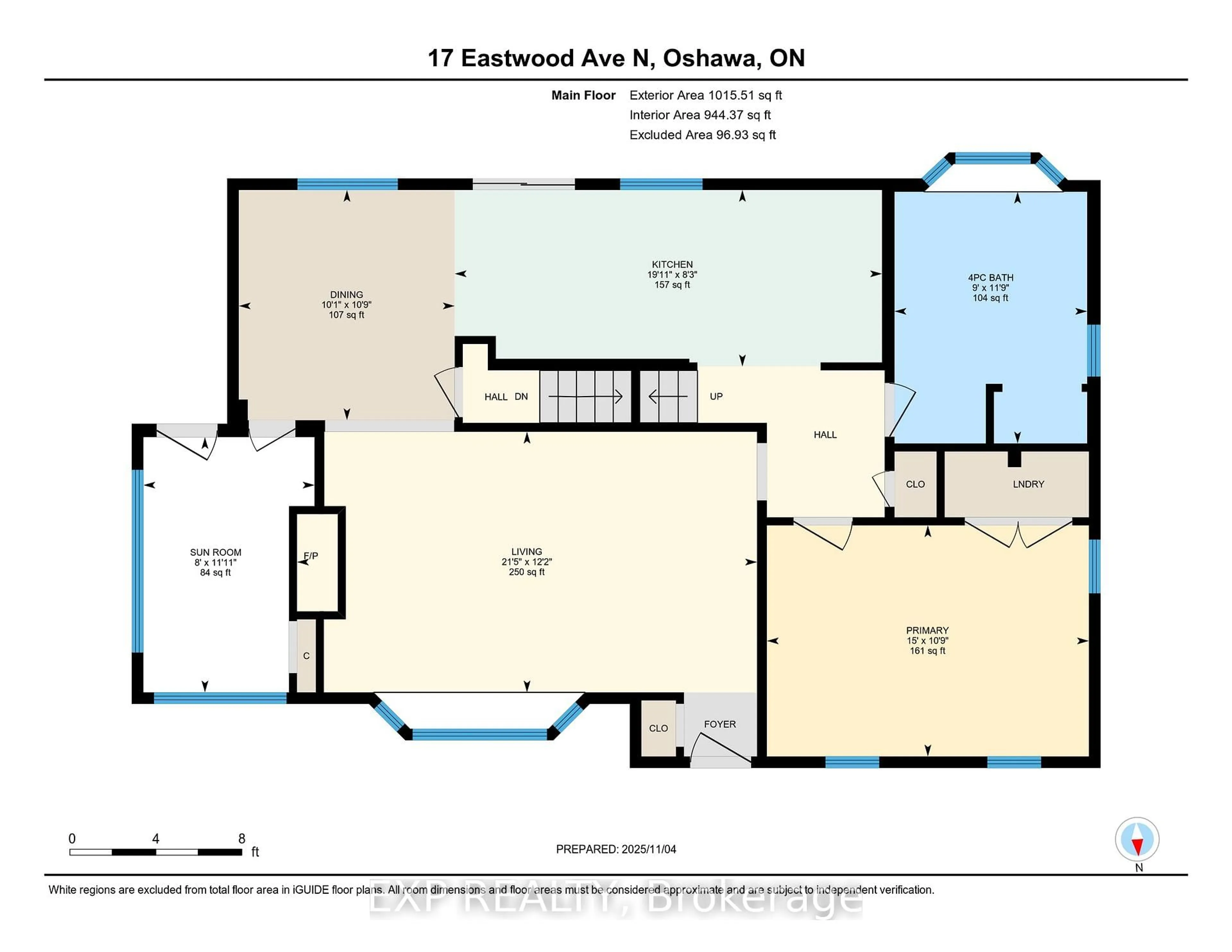 Floor plan for 17 Eastwood Ave, Oshawa Ontario L1G 3Y5