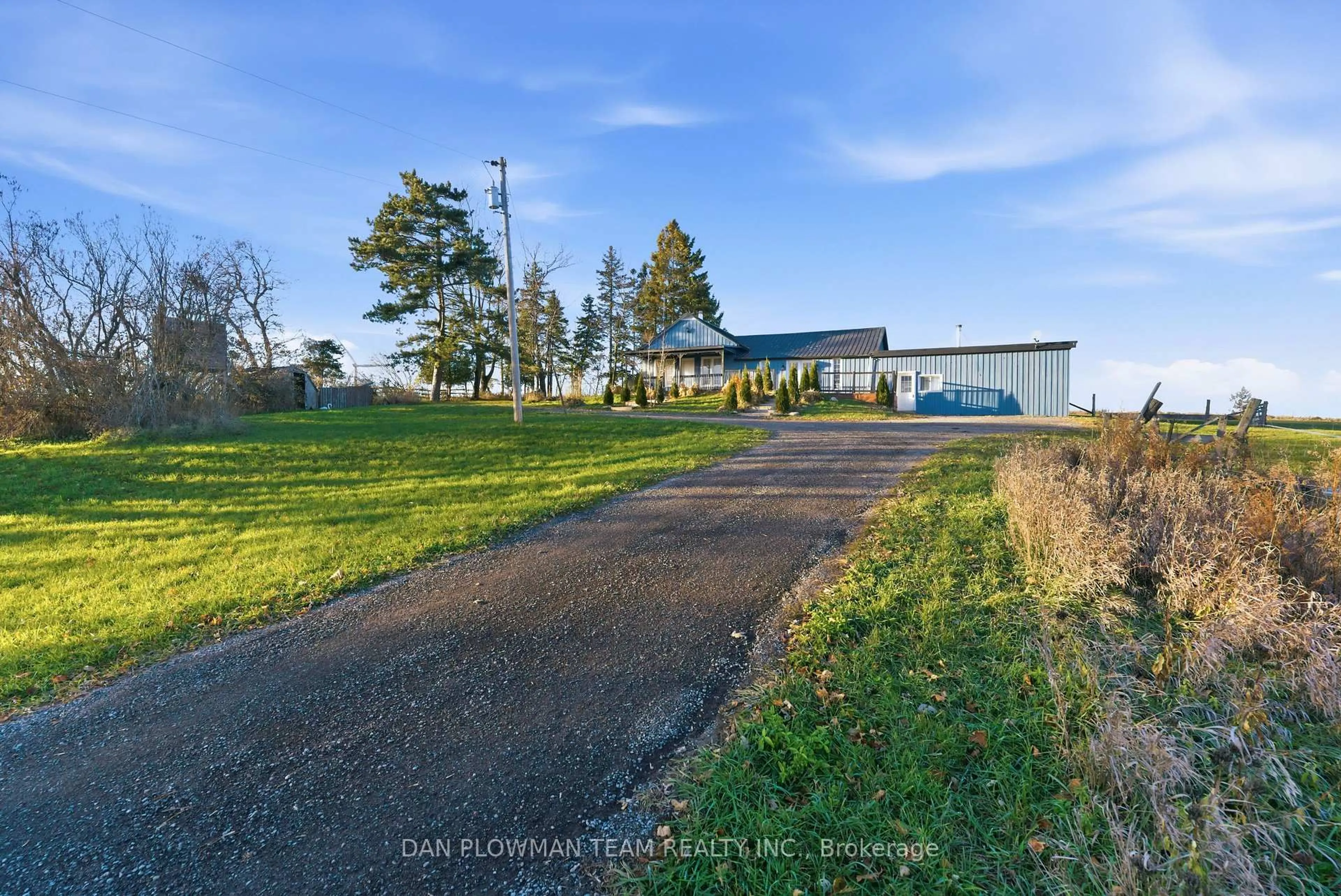 A pic from outside/outdoor area/front of a property/back of a property/a pic from drone, street for 4050 Concession Road 6 Rd, Clarington Ontario L0A 1E0