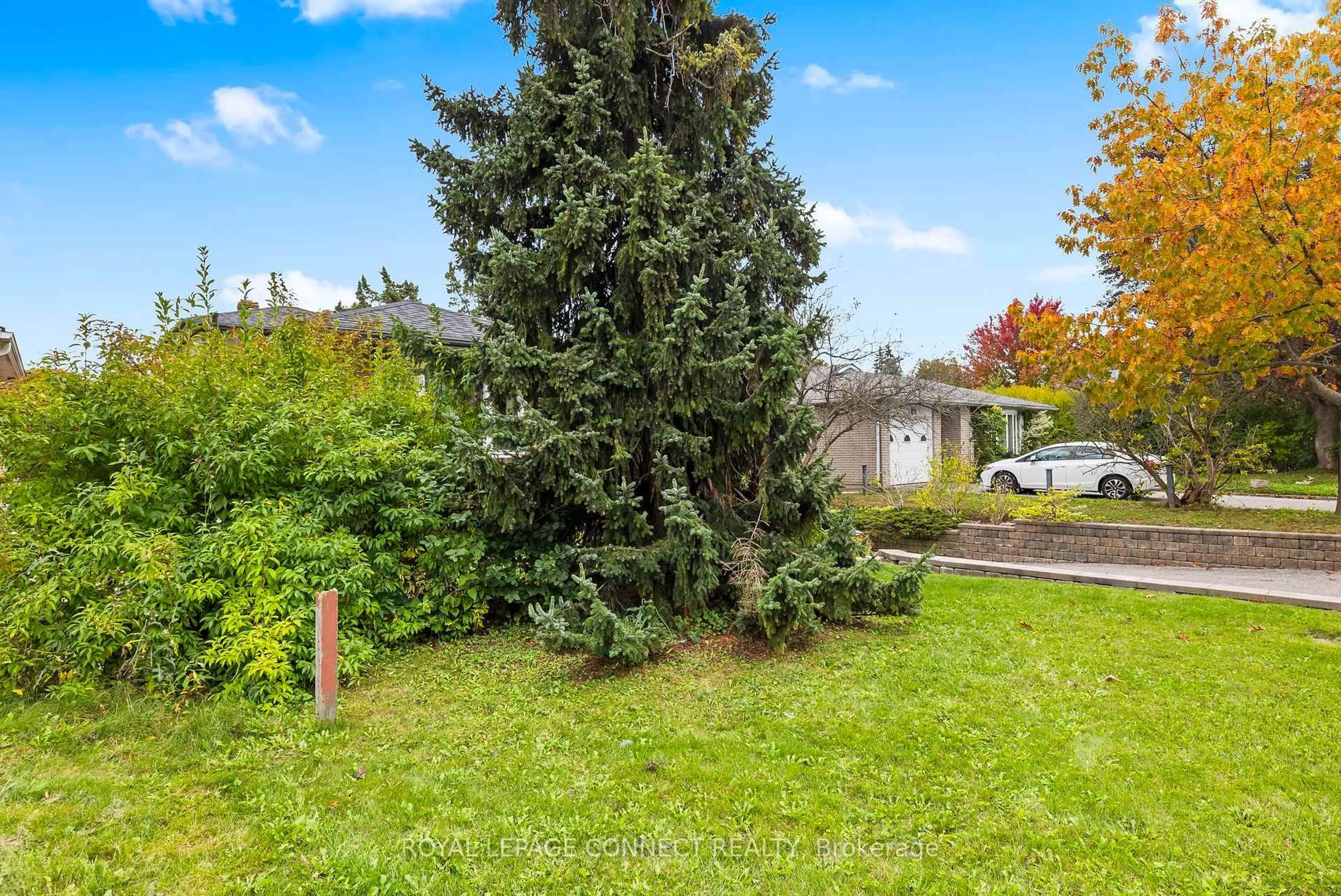 A pic from outside/outdoor area/front of a property/back of a property/a pic from drone, forest/trees view for 166 Clements Rd, Ajax Ontario L1S 1M1