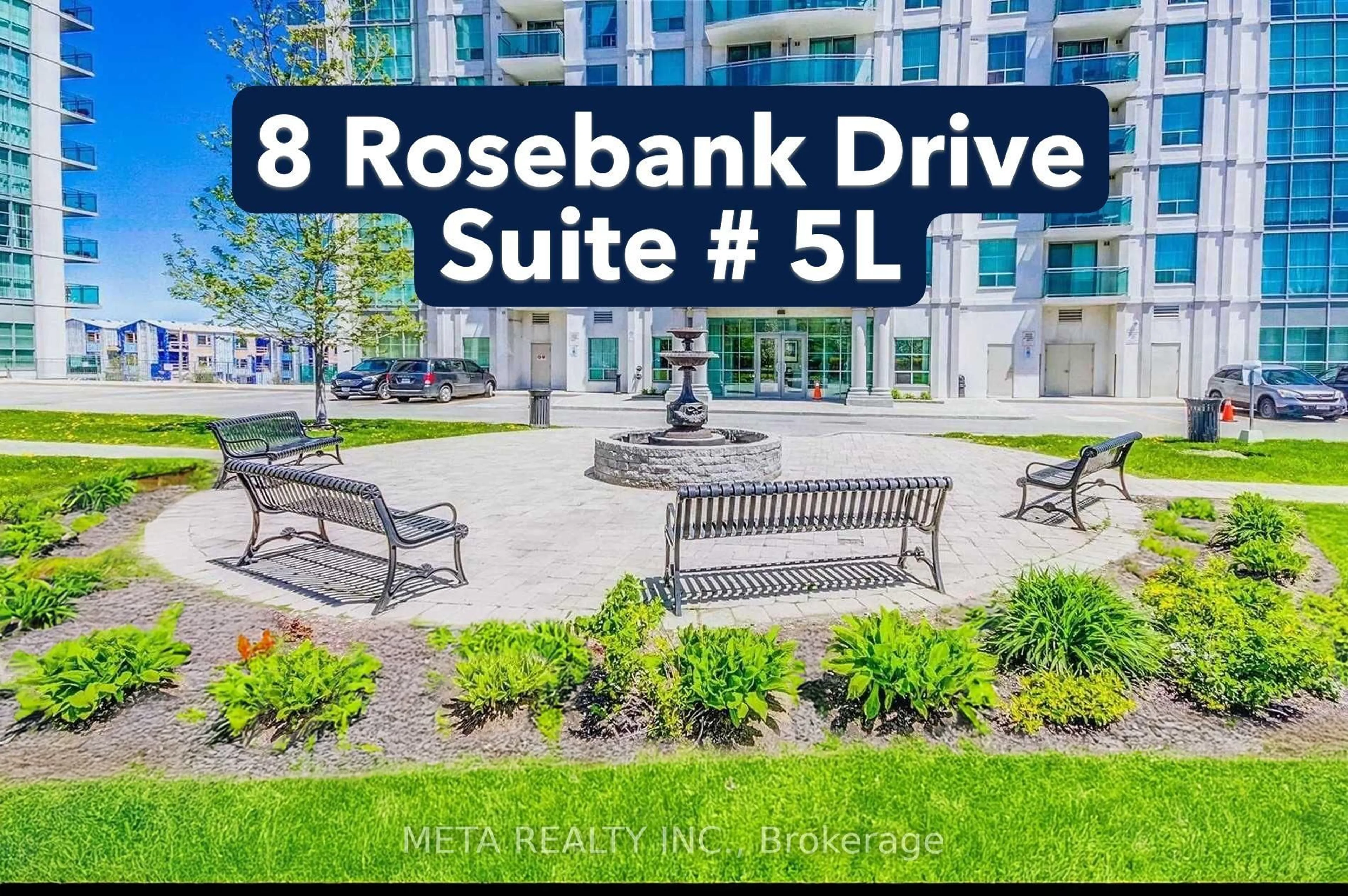 A pic from outside/outdoor area/front of a property/back of a property/a pic from drone, street for 8 Rosebank Dr #5L, Toronto Ontario M1B 5Z3