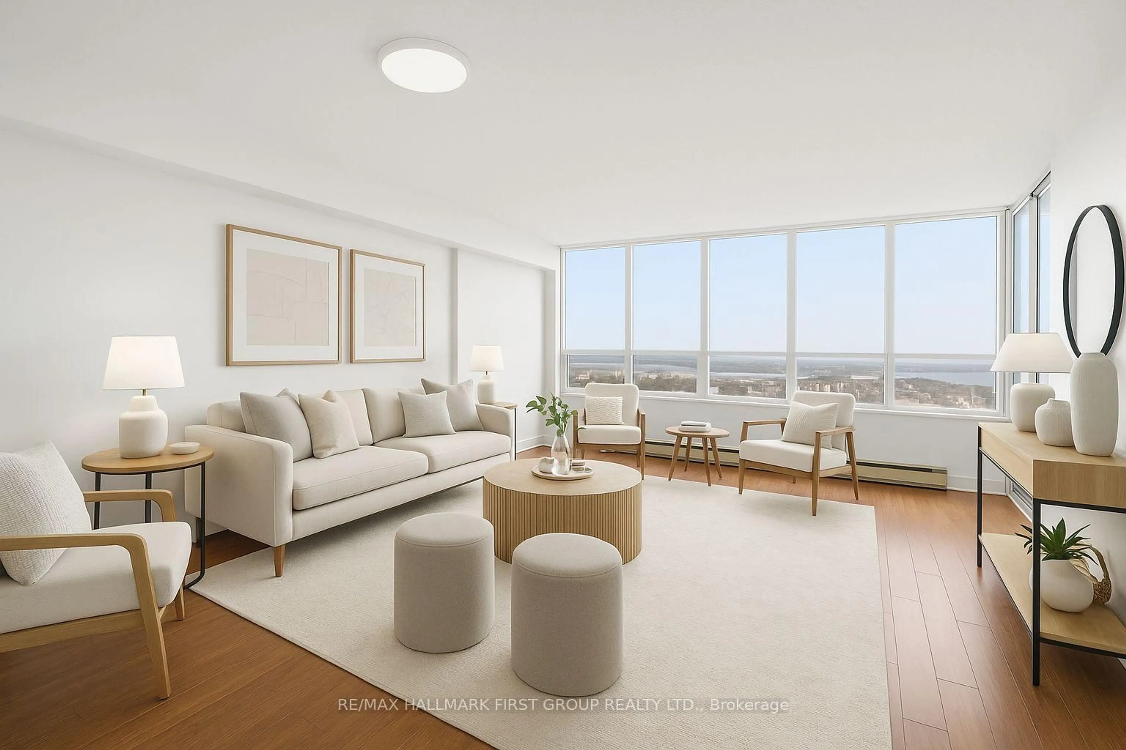 Living room with furniture, unknown for 150 Alton Towers Circ #908, Toronto Ontario M1V 4X7