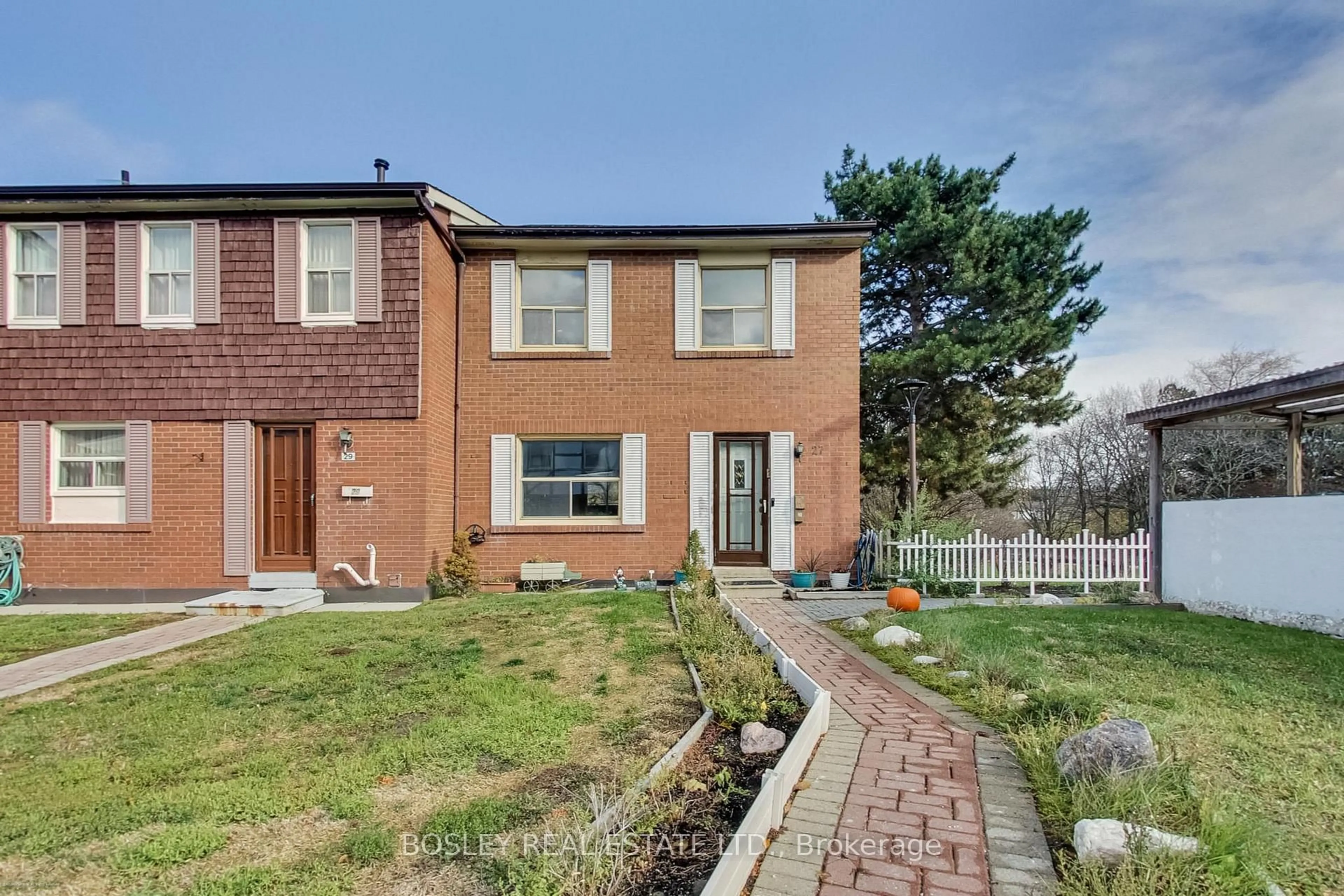 Home with brick exterior material, street for 20 Brimwood Blvd #27, Toronto Ontario M1V 1B7