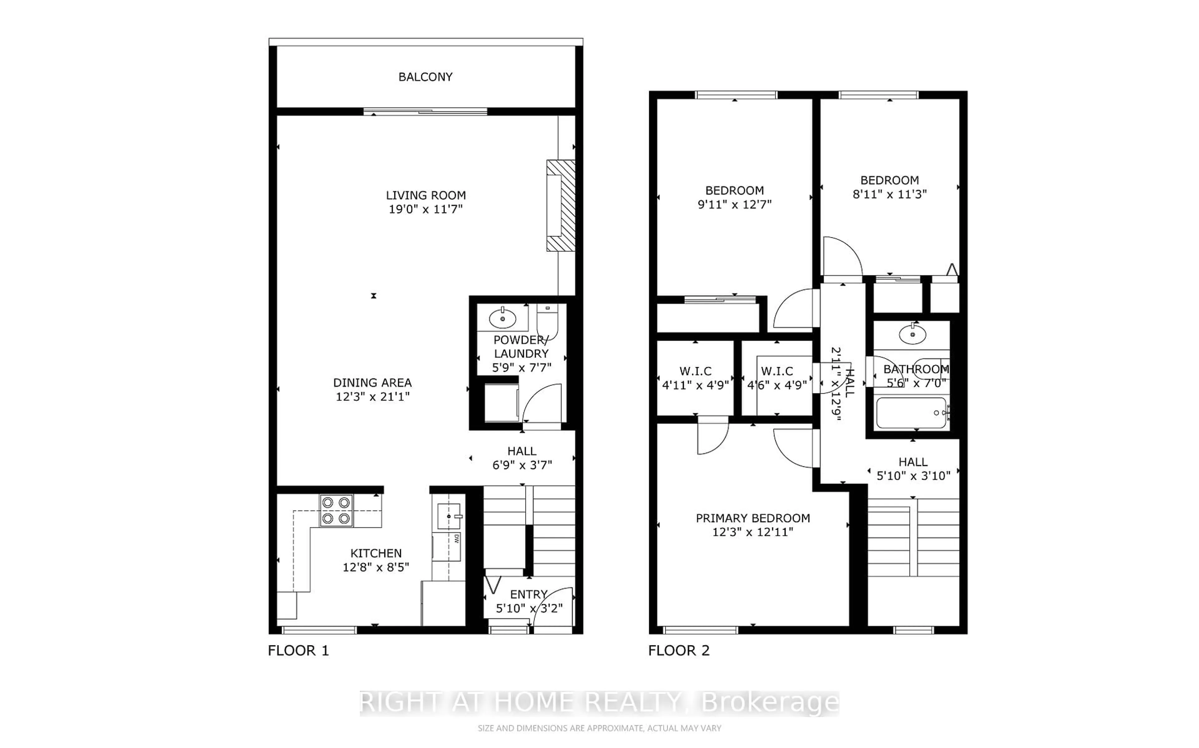 Floor plan for 91 Muir Dr #66, Toronto Ontario M1M 3T7