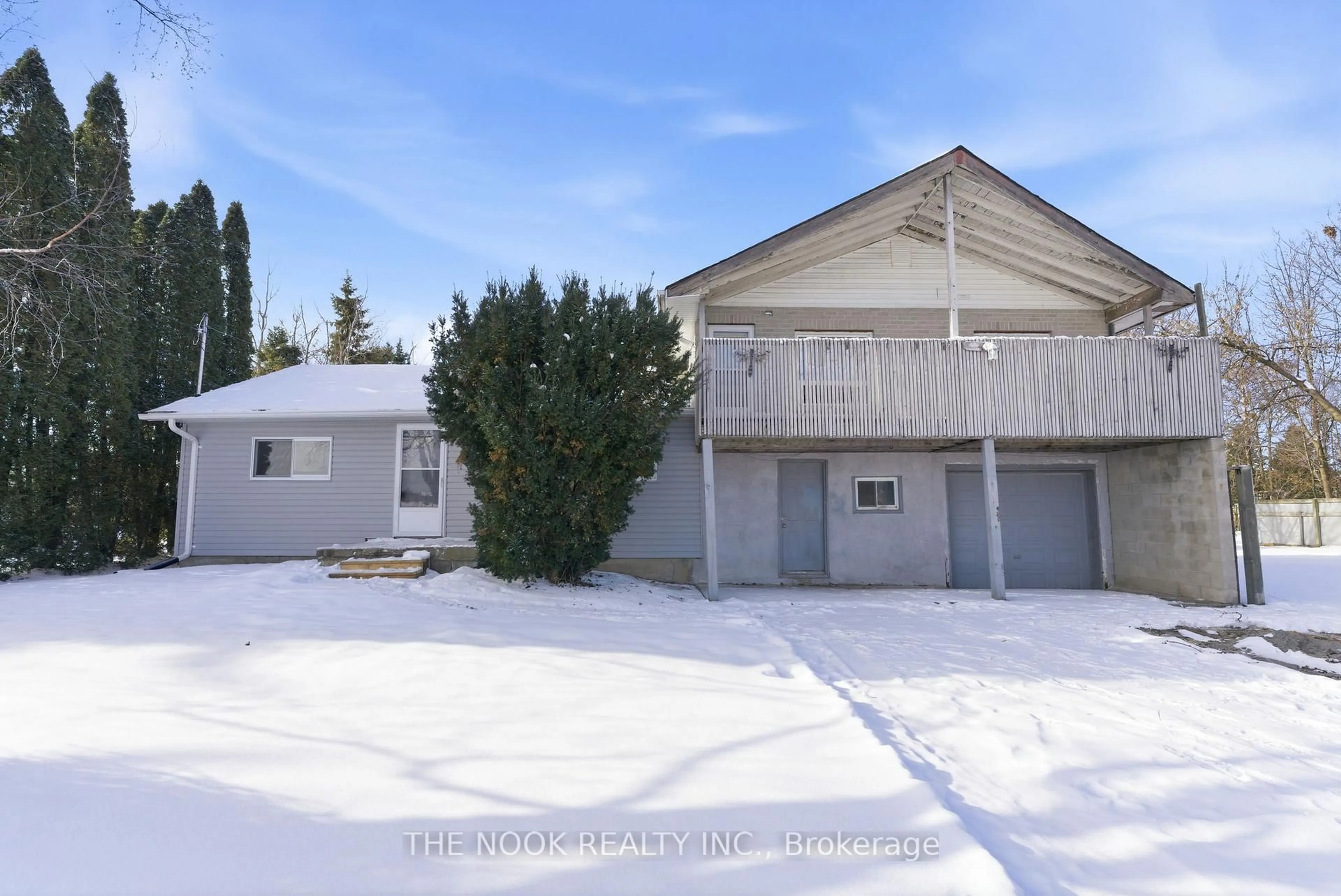 Home with vinyl exterior material, street for 16870 Nestleton Rd, Scugog Ontario L0B 1L0