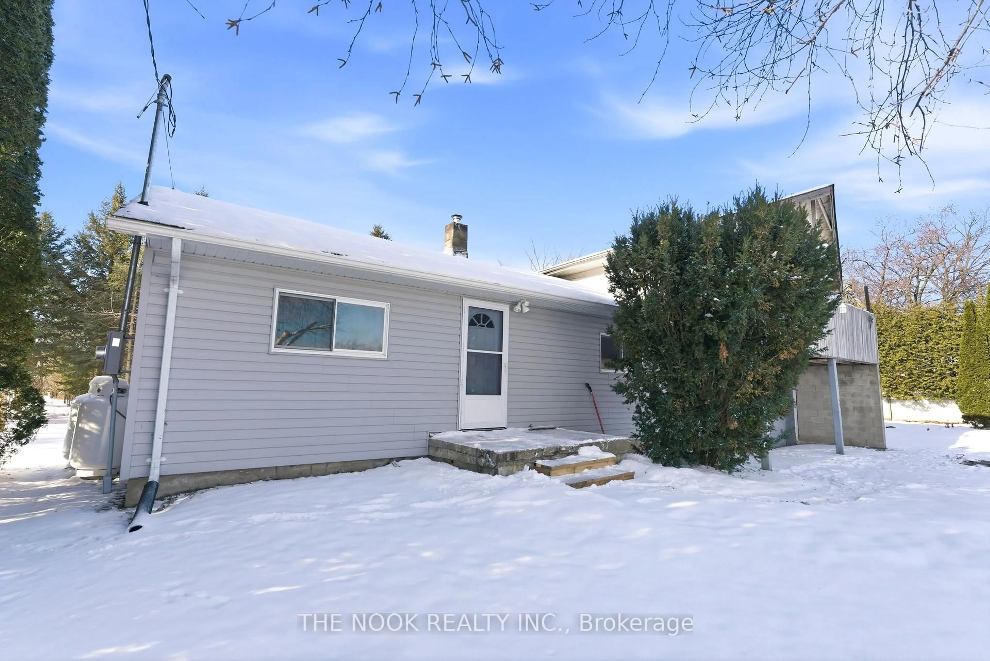 Home with vinyl exterior material, street for 16870 Nestleton Rd, Scugog Ontario L0B 1L0