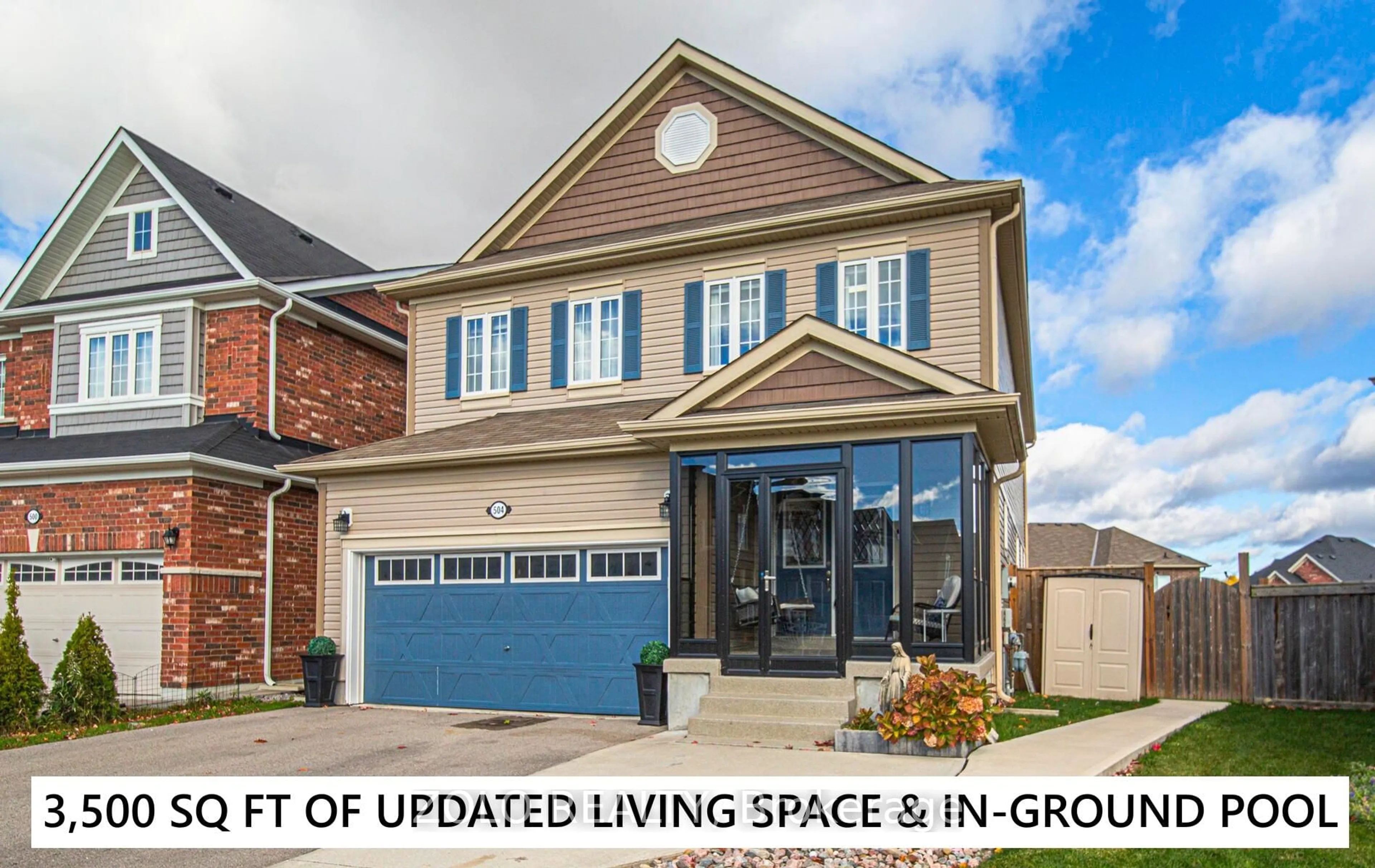 Home with brick exterior material, street for 504 Halo St, Oshawa Ontario L1H 7K4