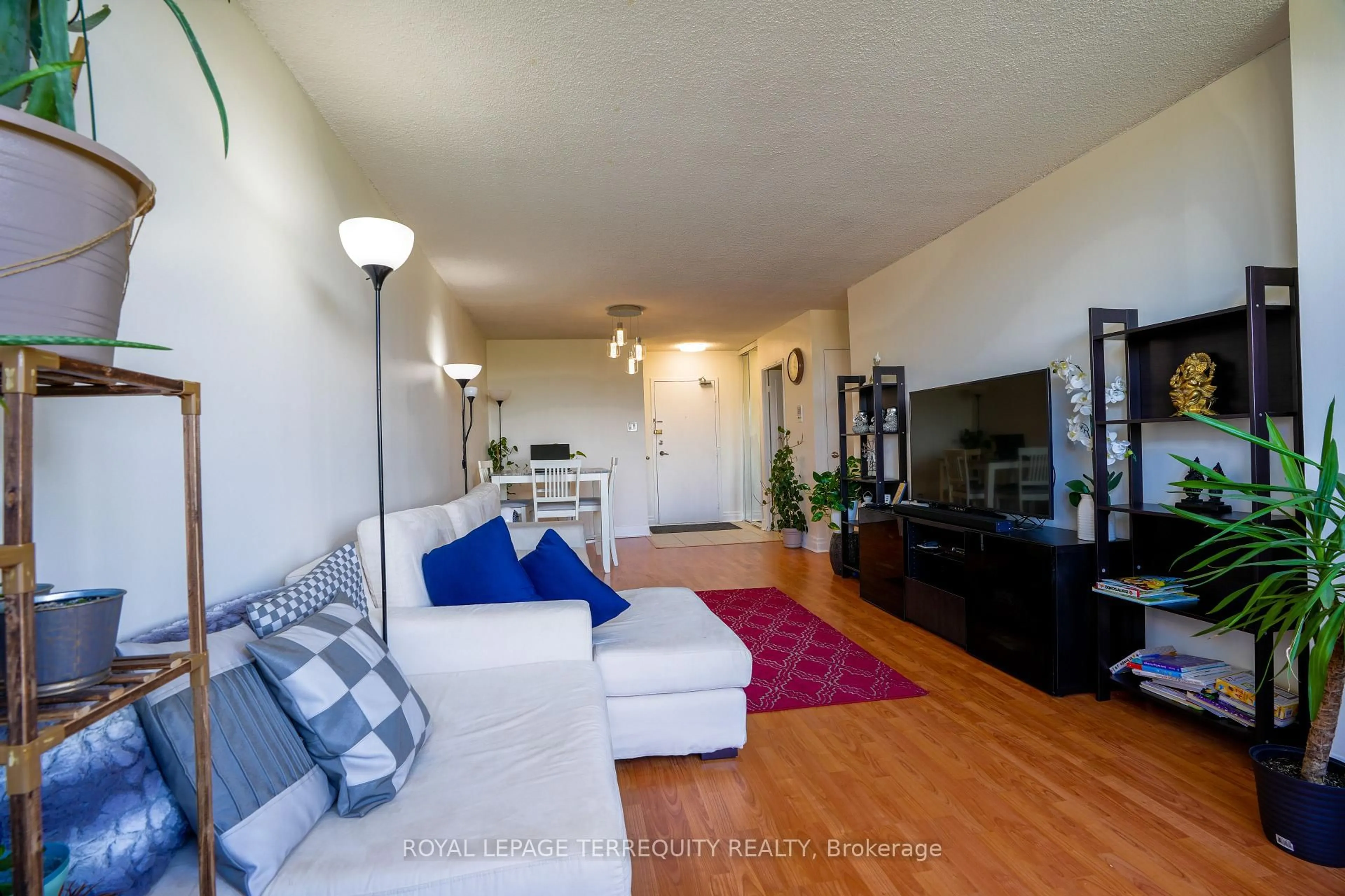 Living room with furniture, unknown for 25 Silver Springs Blvd #609, Toronto Ontario M1V 1M9